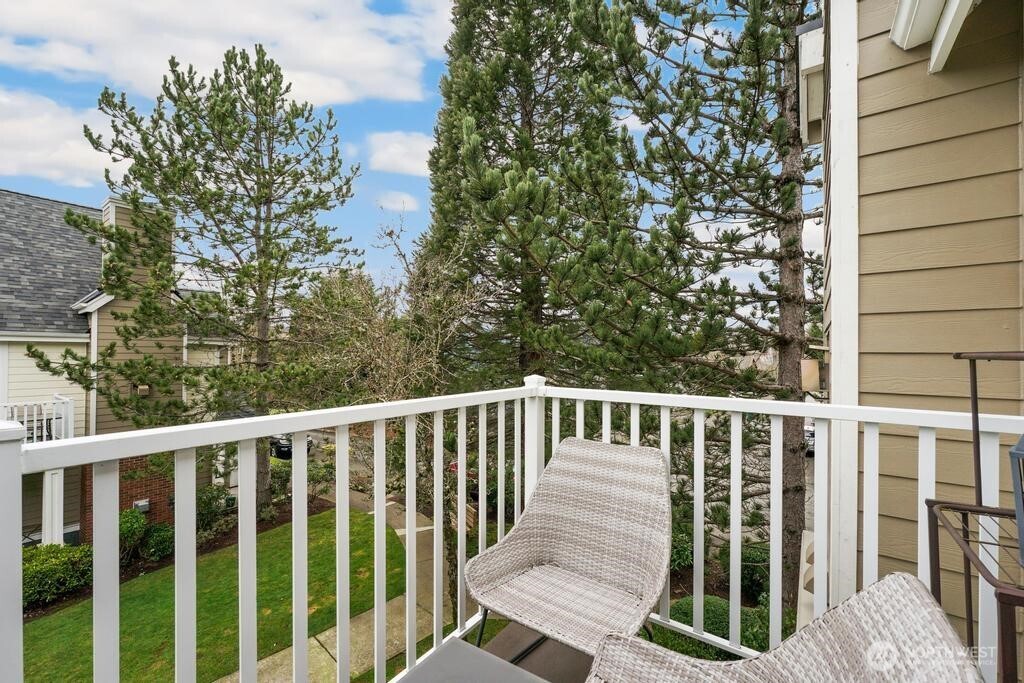 Courtyard view from deck