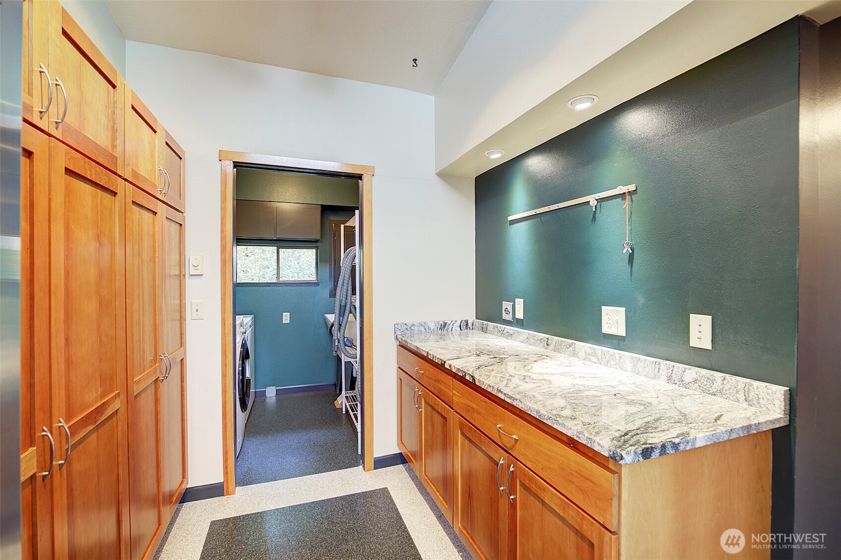 Spacious pantry off of the kitchen