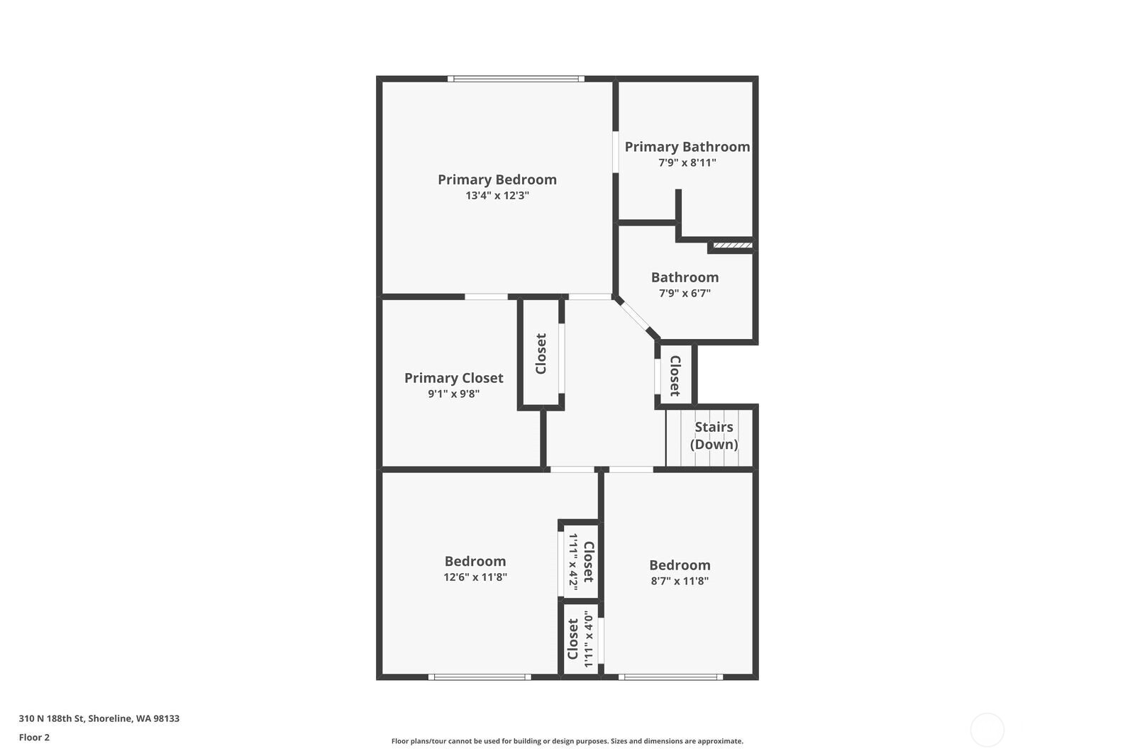 Upstairs floorplan.