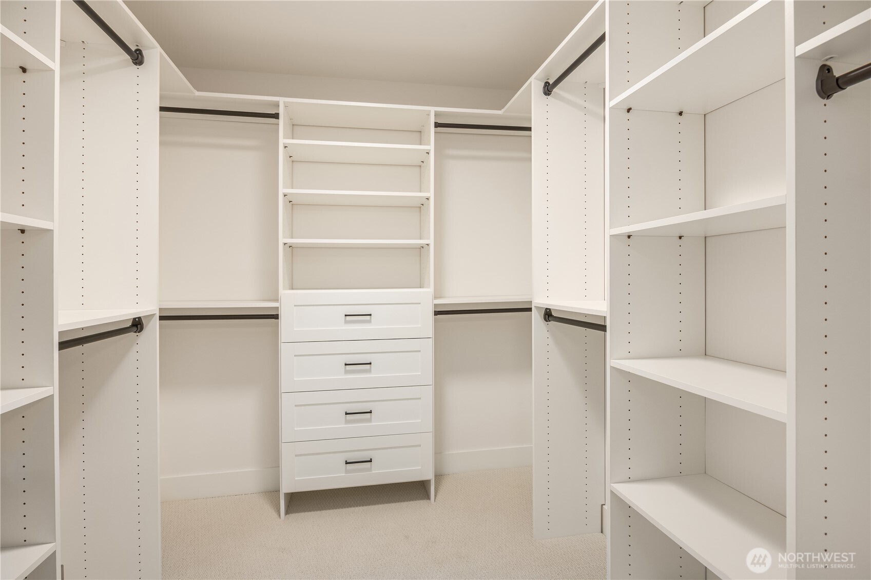 Full Wooden Finished Closet System