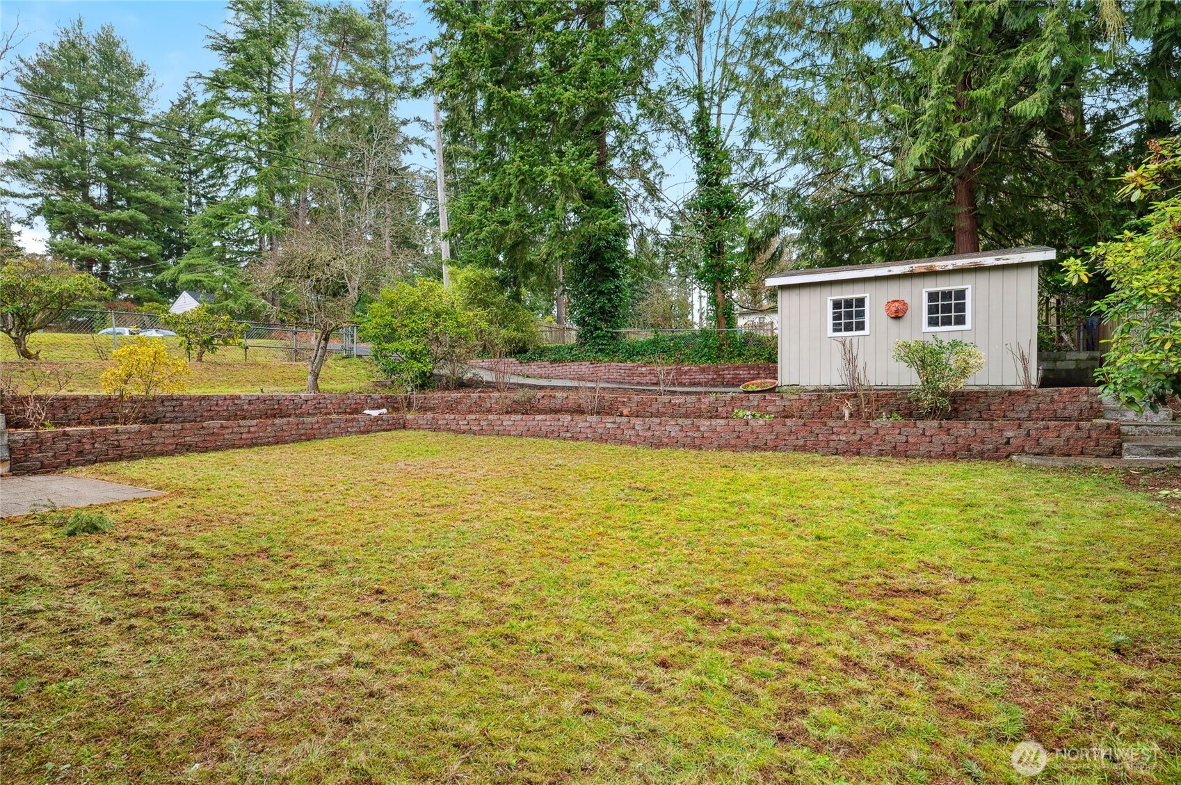 outdoor storage shed with power