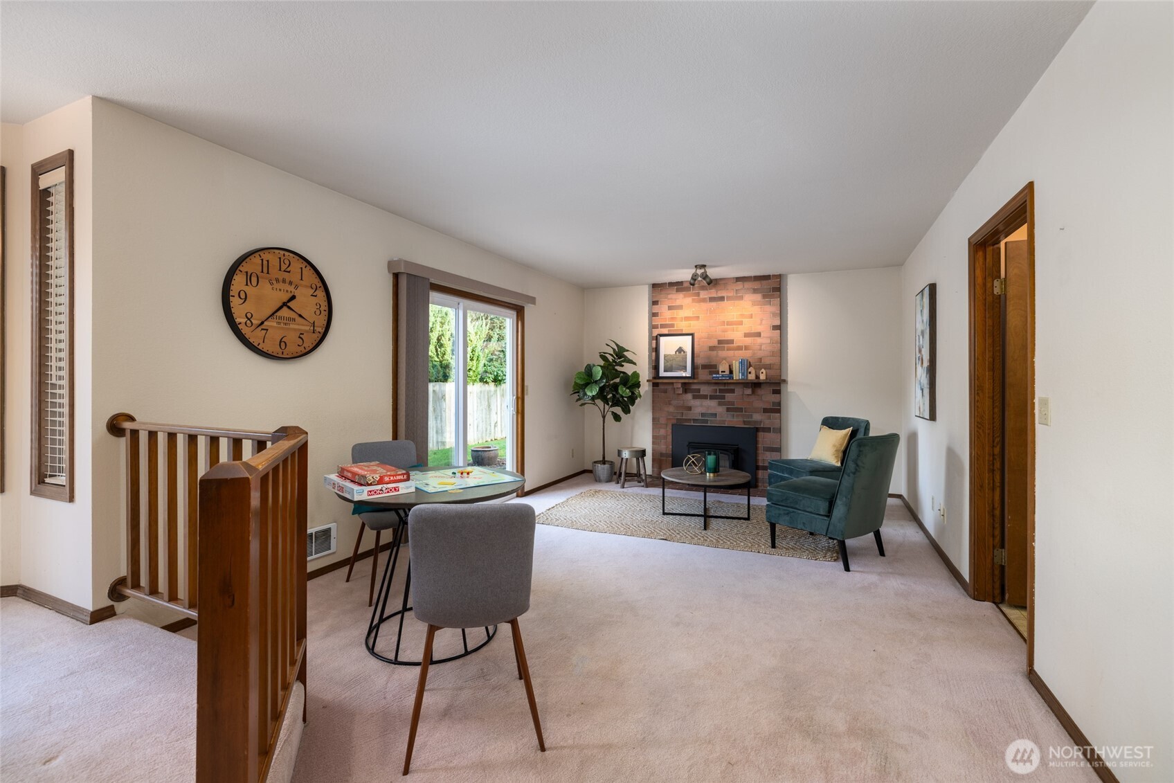 2nd Living Space, looking from Dining/Living Room