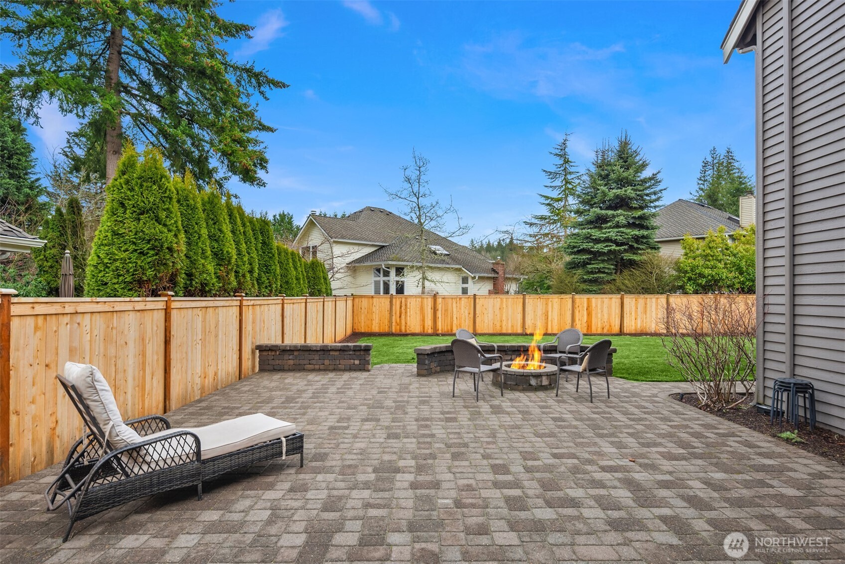 Imagine the possibilities with the large paver patio