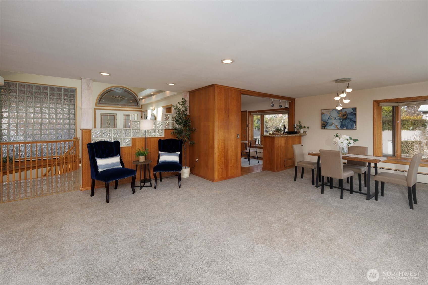 Spacious living & dining areas.