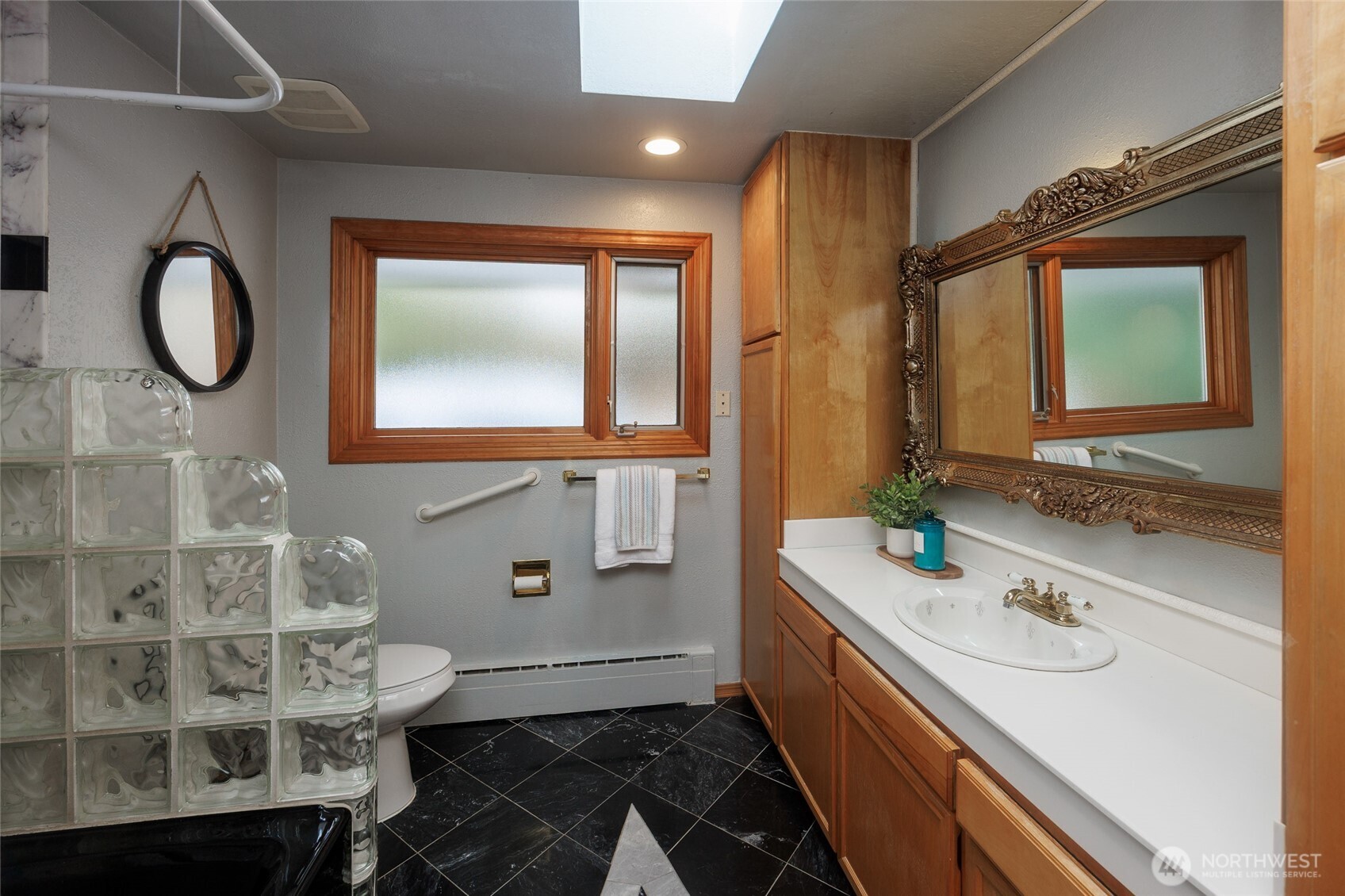 Main floor hall bathroom.