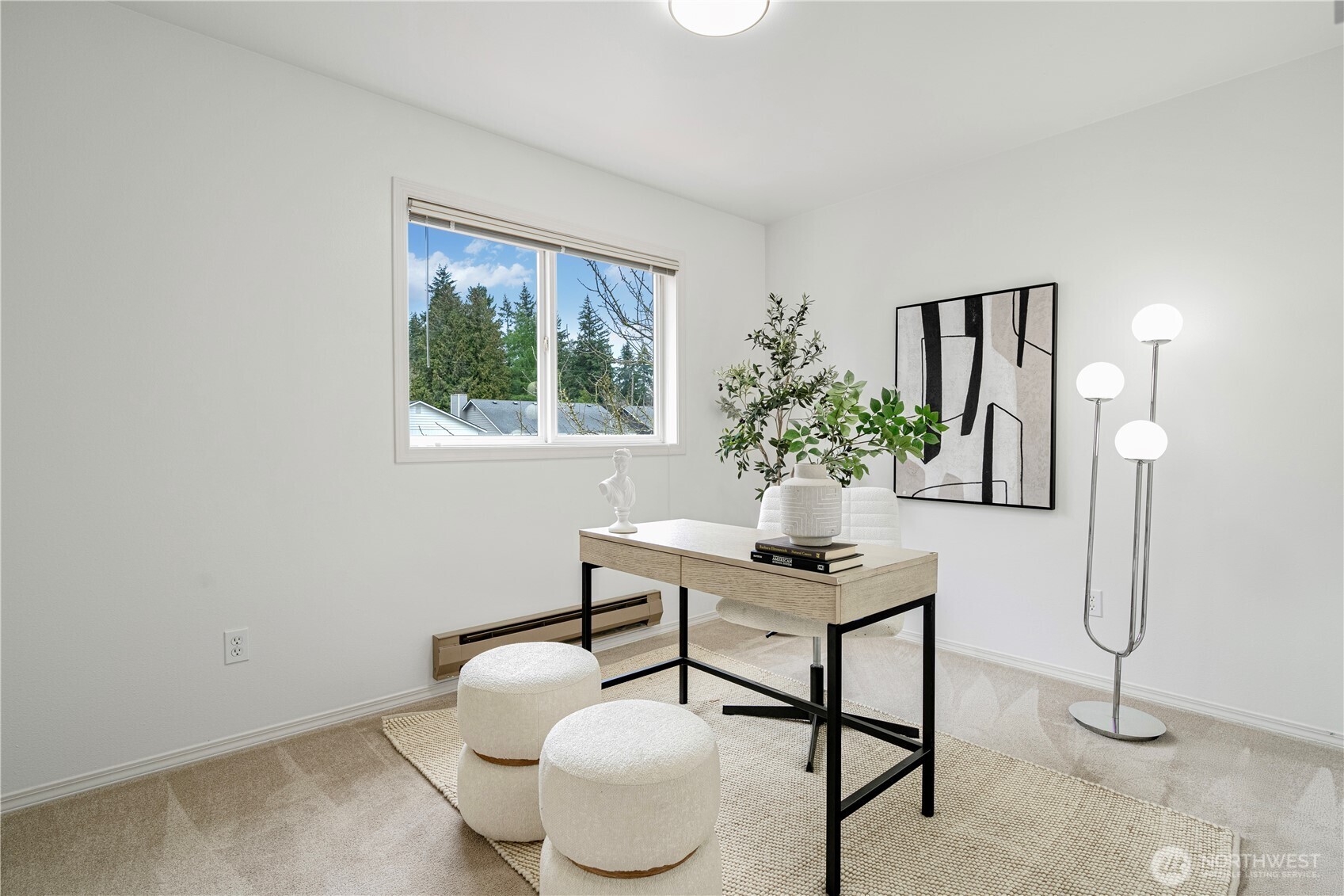 Master bathroom with skylight