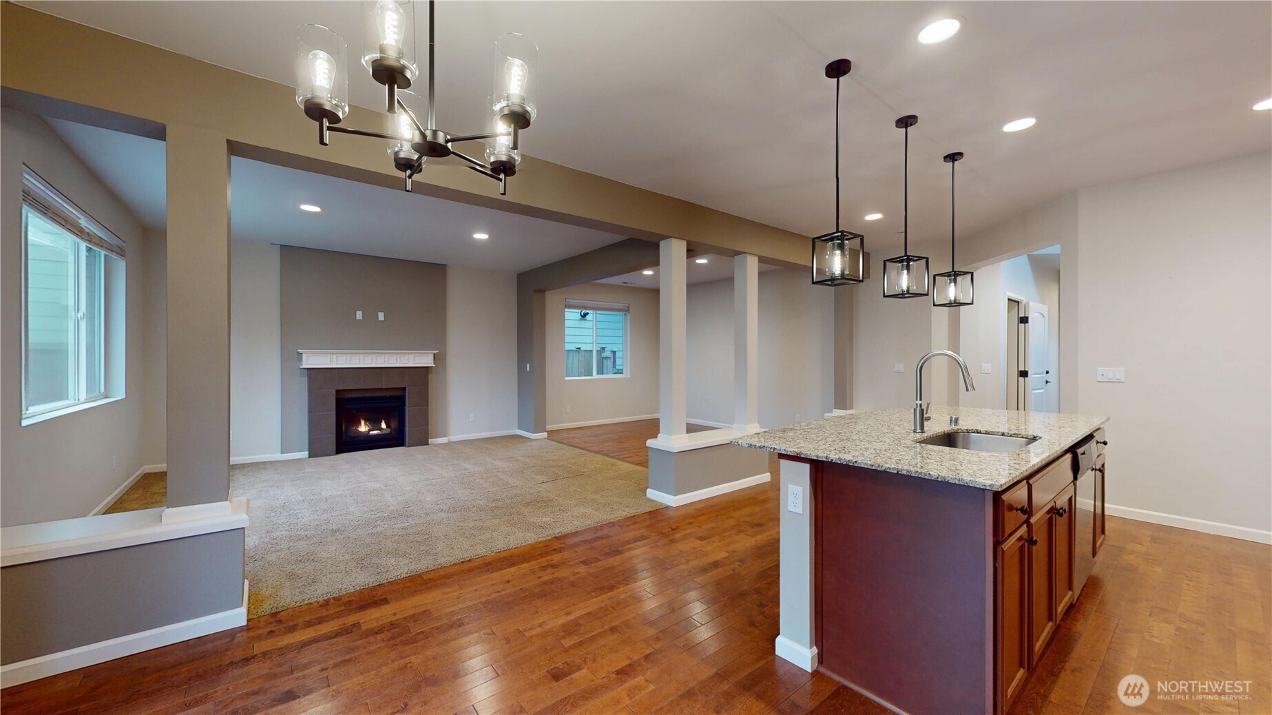 kitchen with eating space