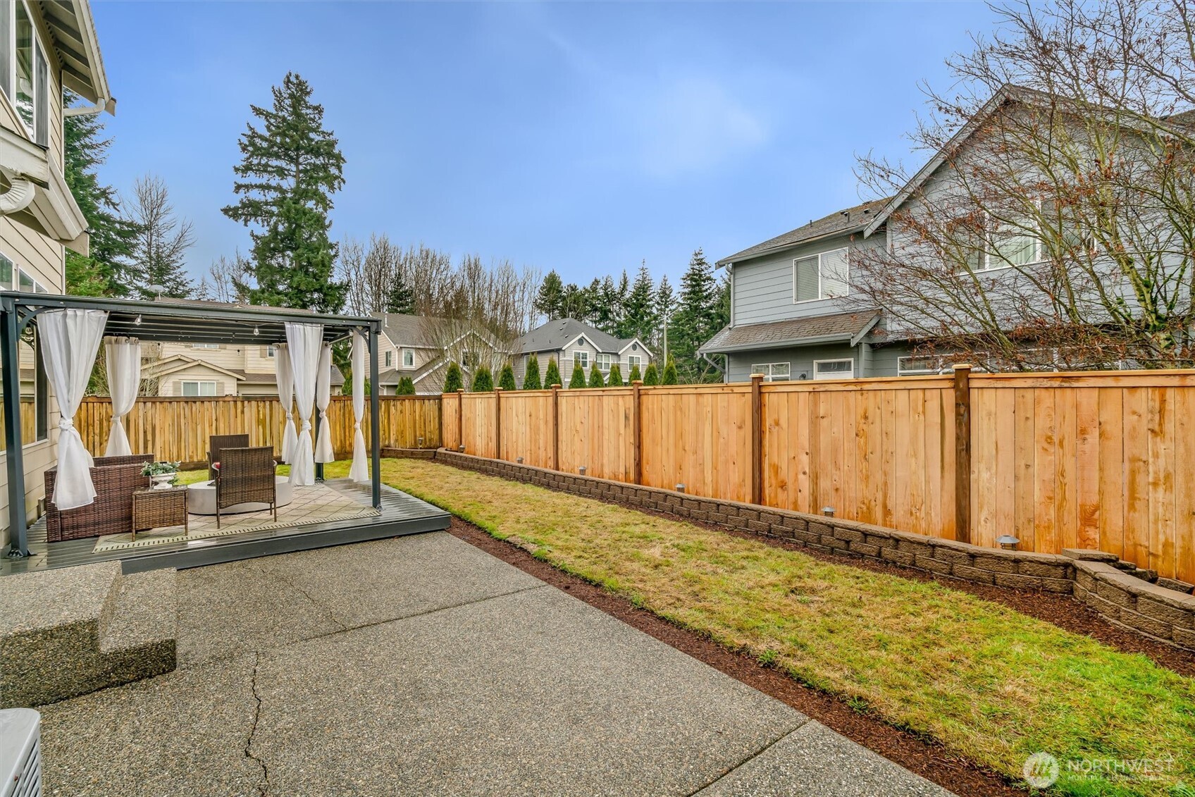 Huge amounts of space on the oversized rear patio