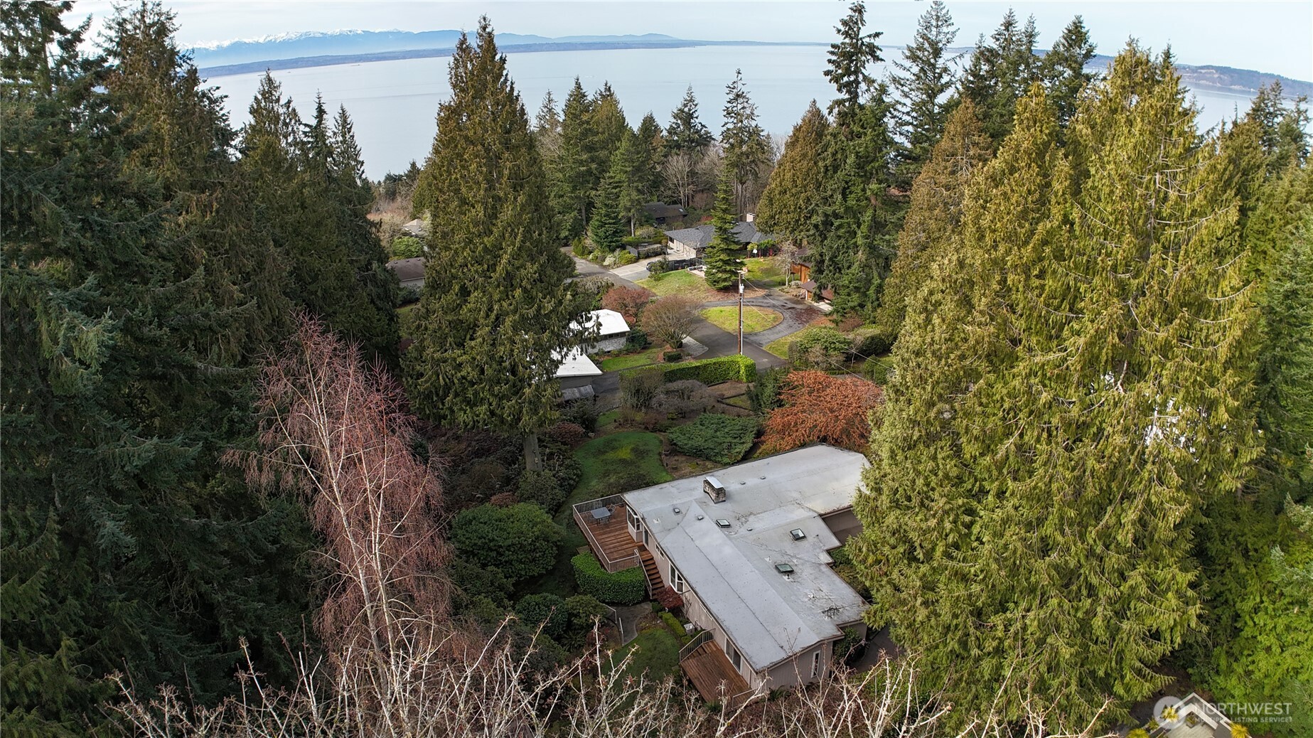 Awake to the Puget Sound every morning.