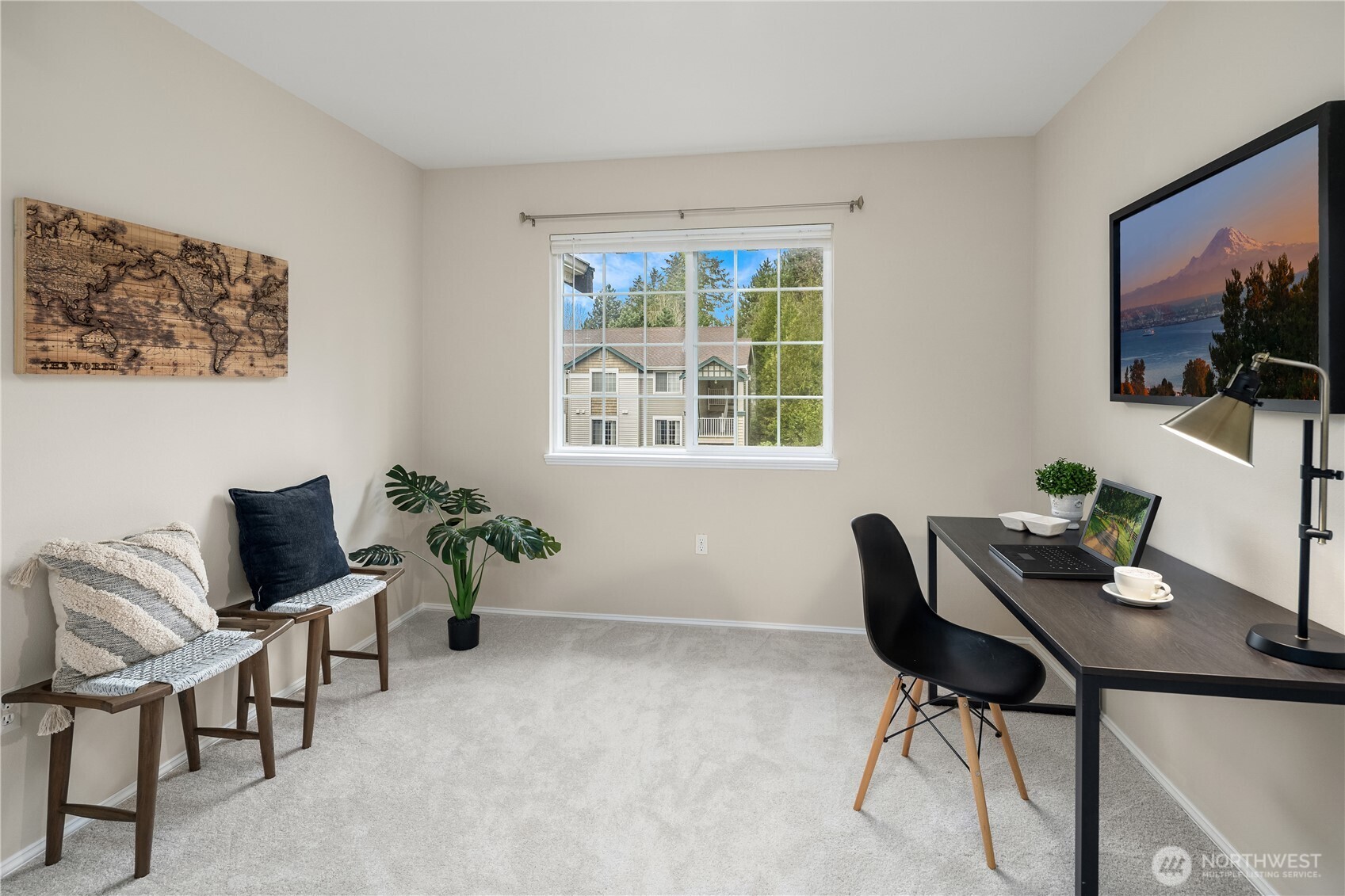 Second bedroom can also be a home office.