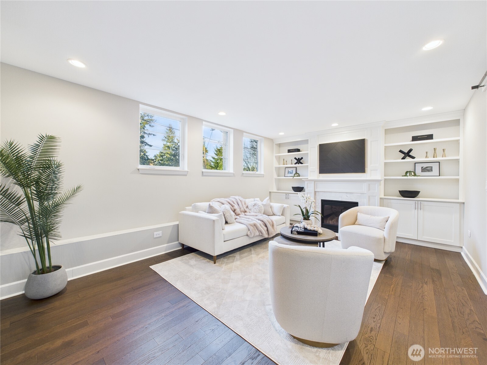 Lower level Family Room with lots of natural lights