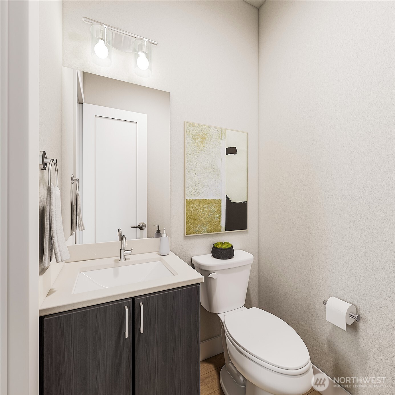 Powder bath- (Facade, Ext Colors, Interior Photos & Floor Plans for illustrative purposes only. Actual Facade, Ext Colors, Interiors & Floor Plans may differ.)