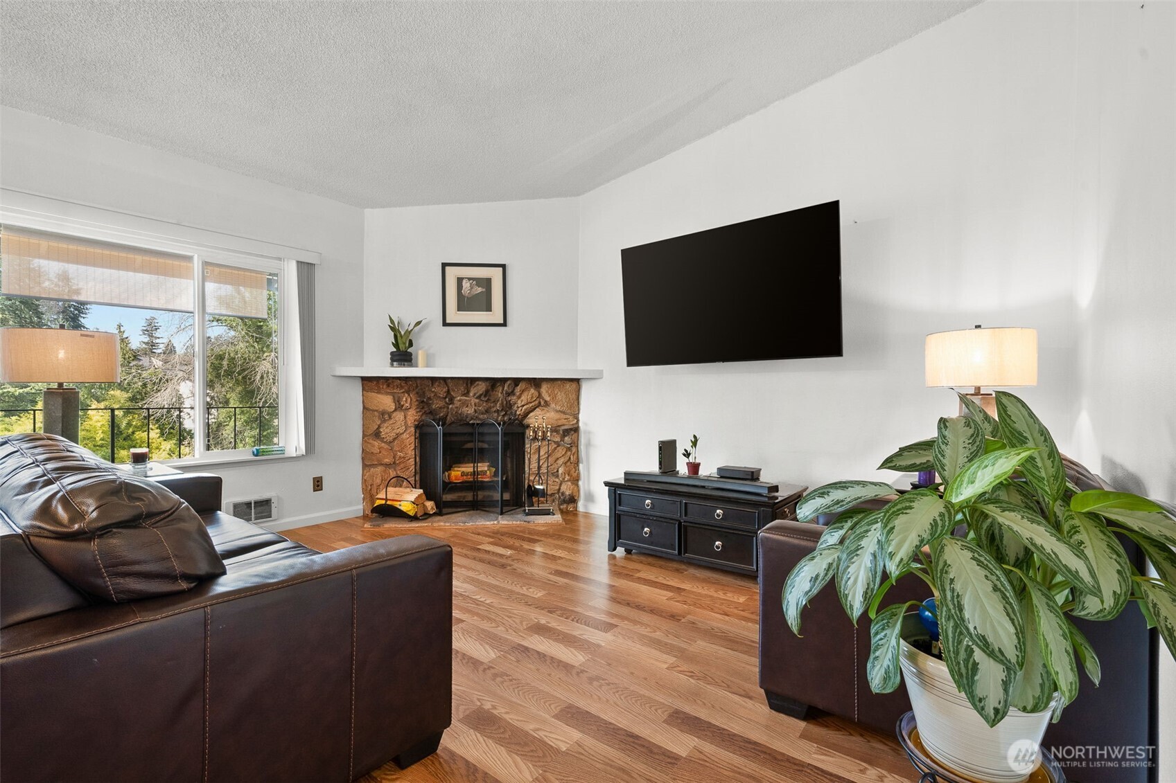 Living Room with Fireplace