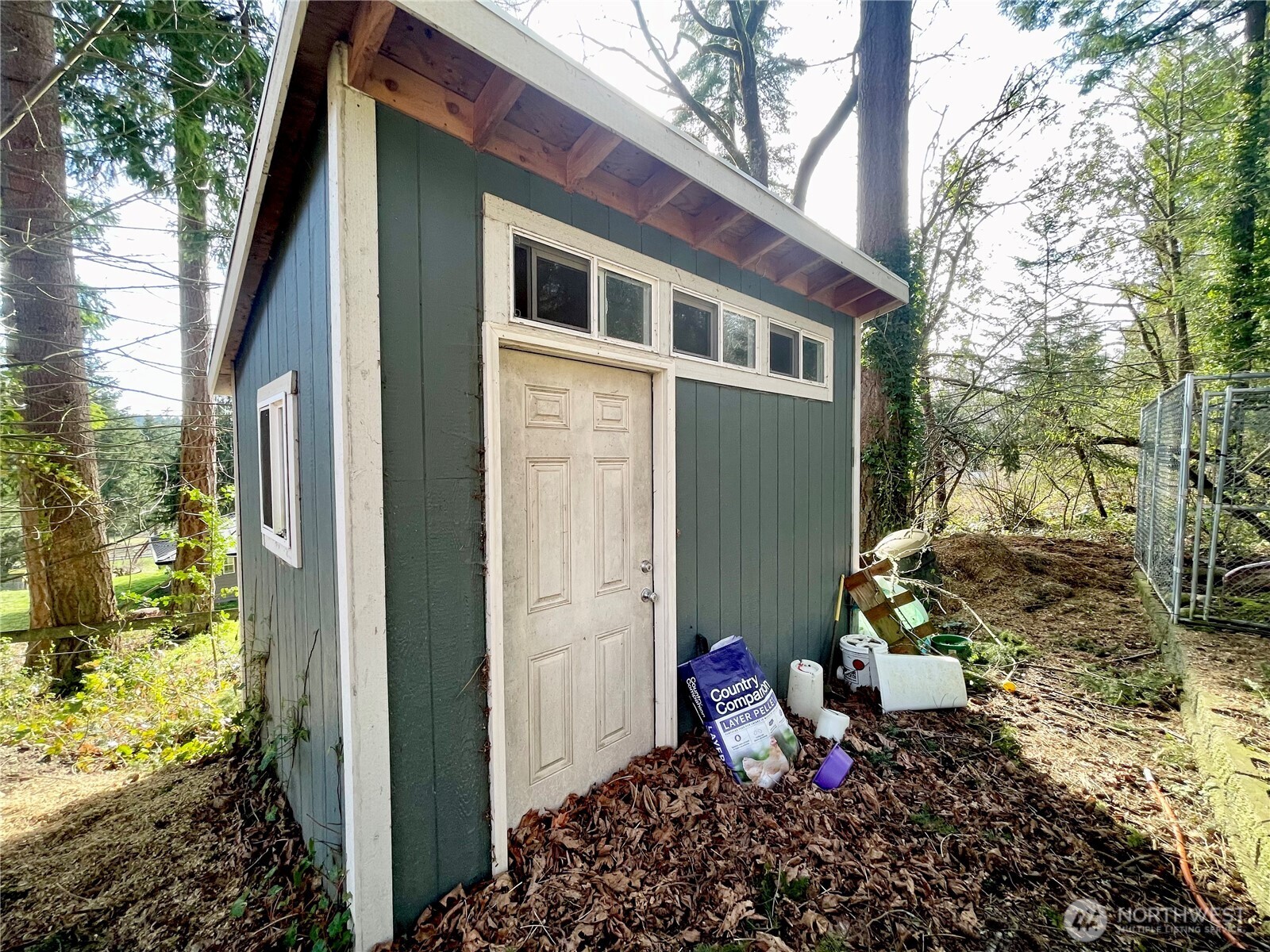 Outbuilding near animal area