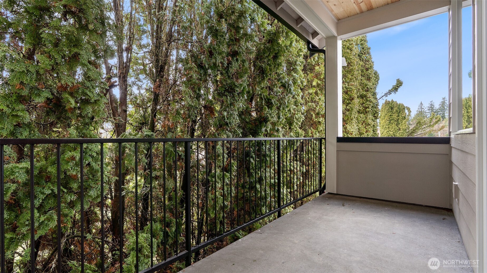 Covered deck off kitchen.