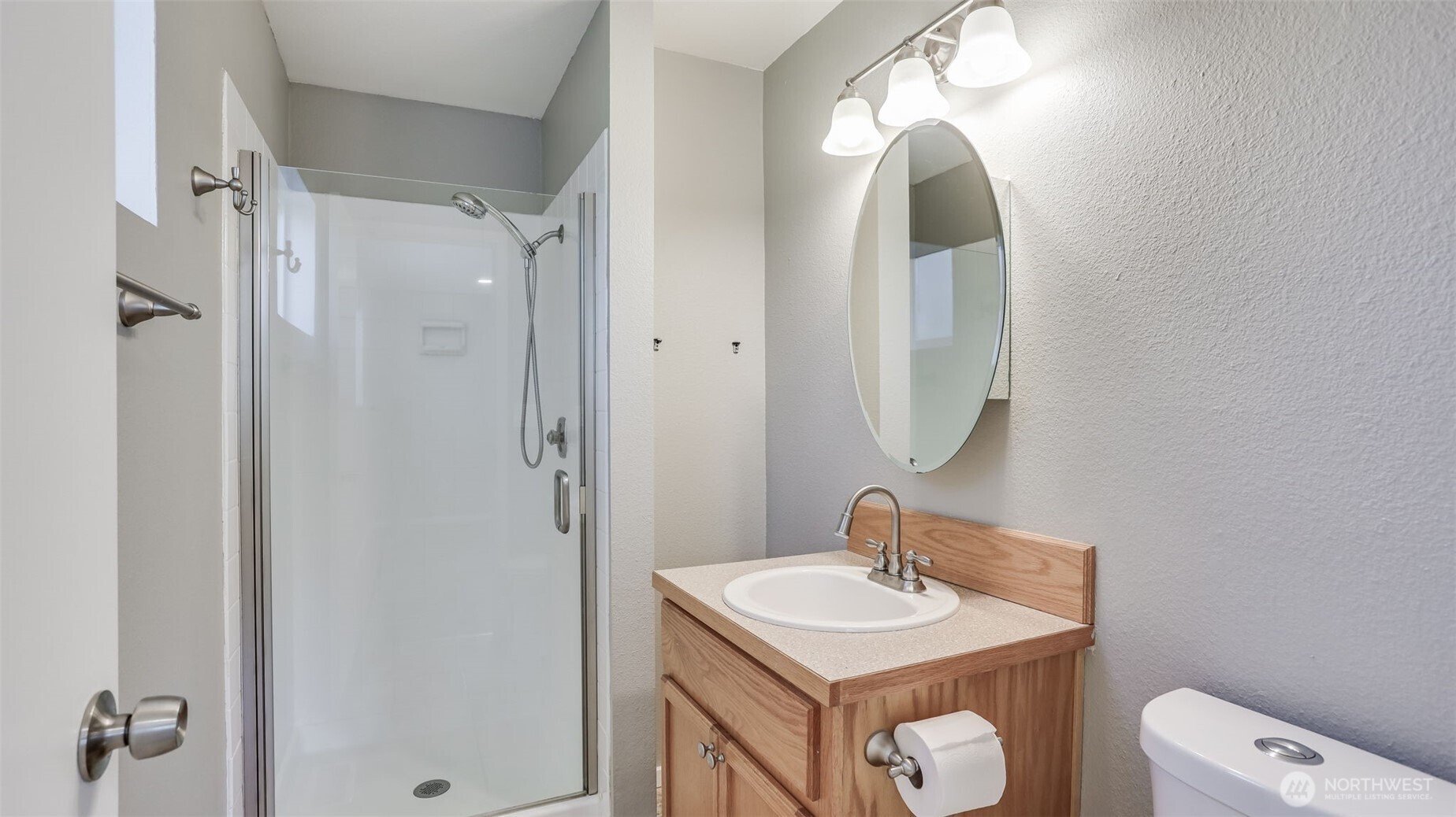Enjoy a 3/4 bathroom in this home, located just off the primary bedroom or great as main office with private bathroom.