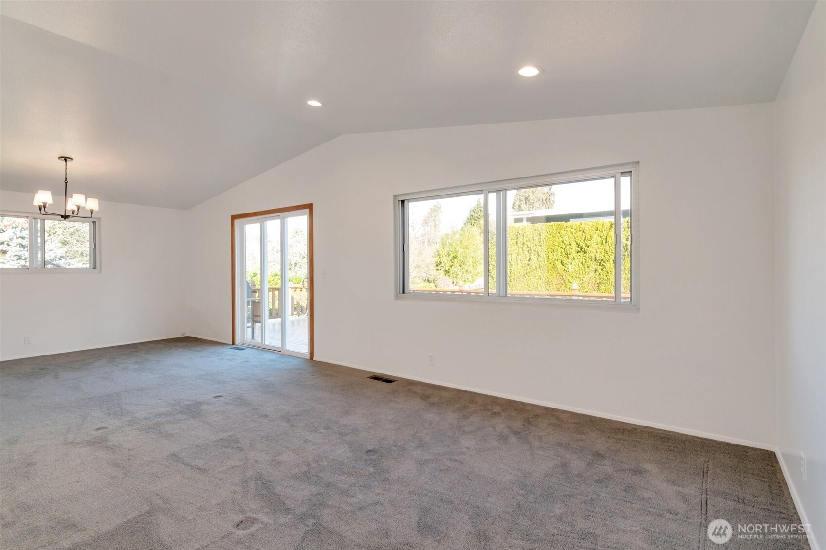 Double storm windows create a nice quiet setting