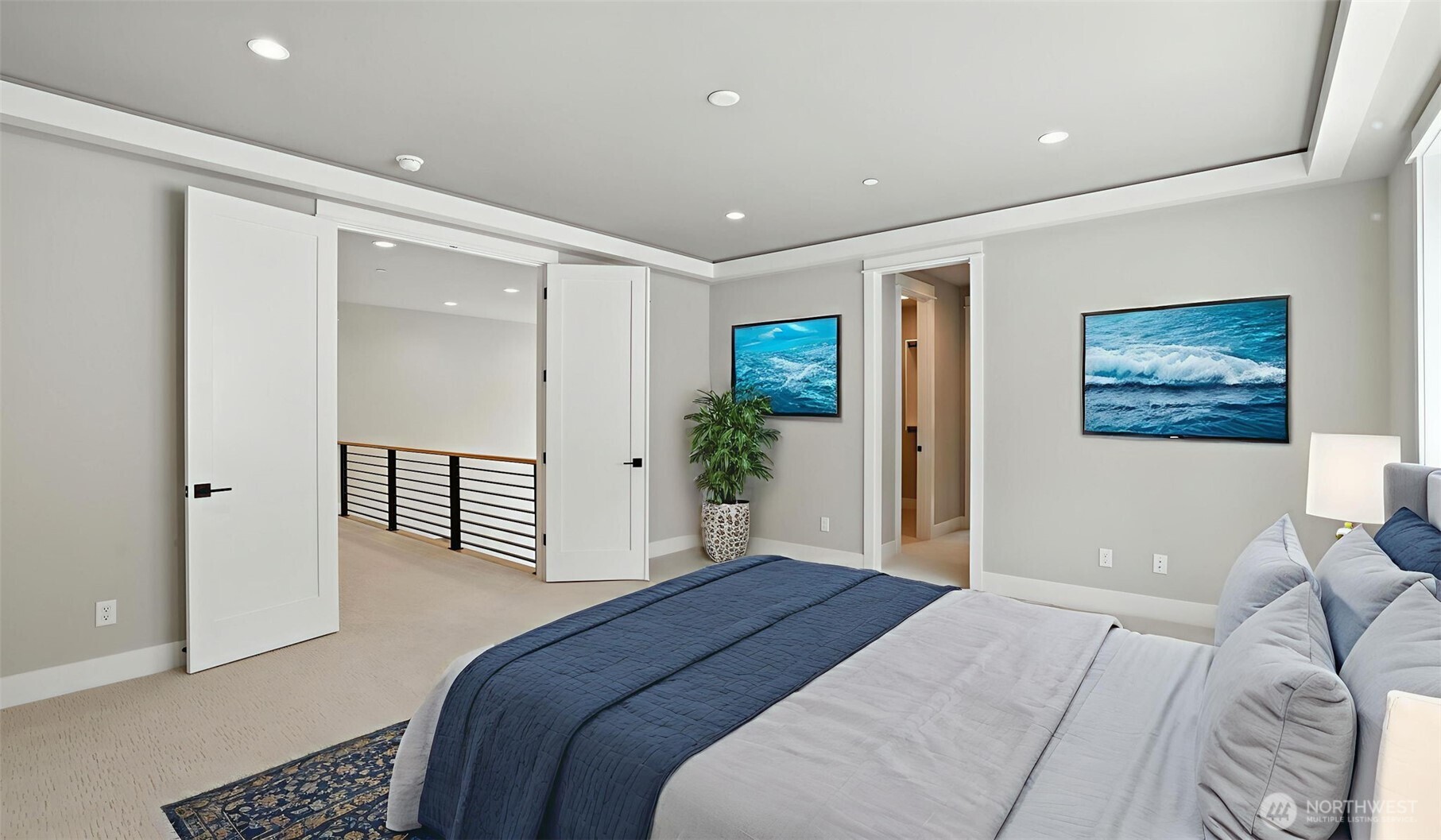 Primary Suite. Virtually staged.