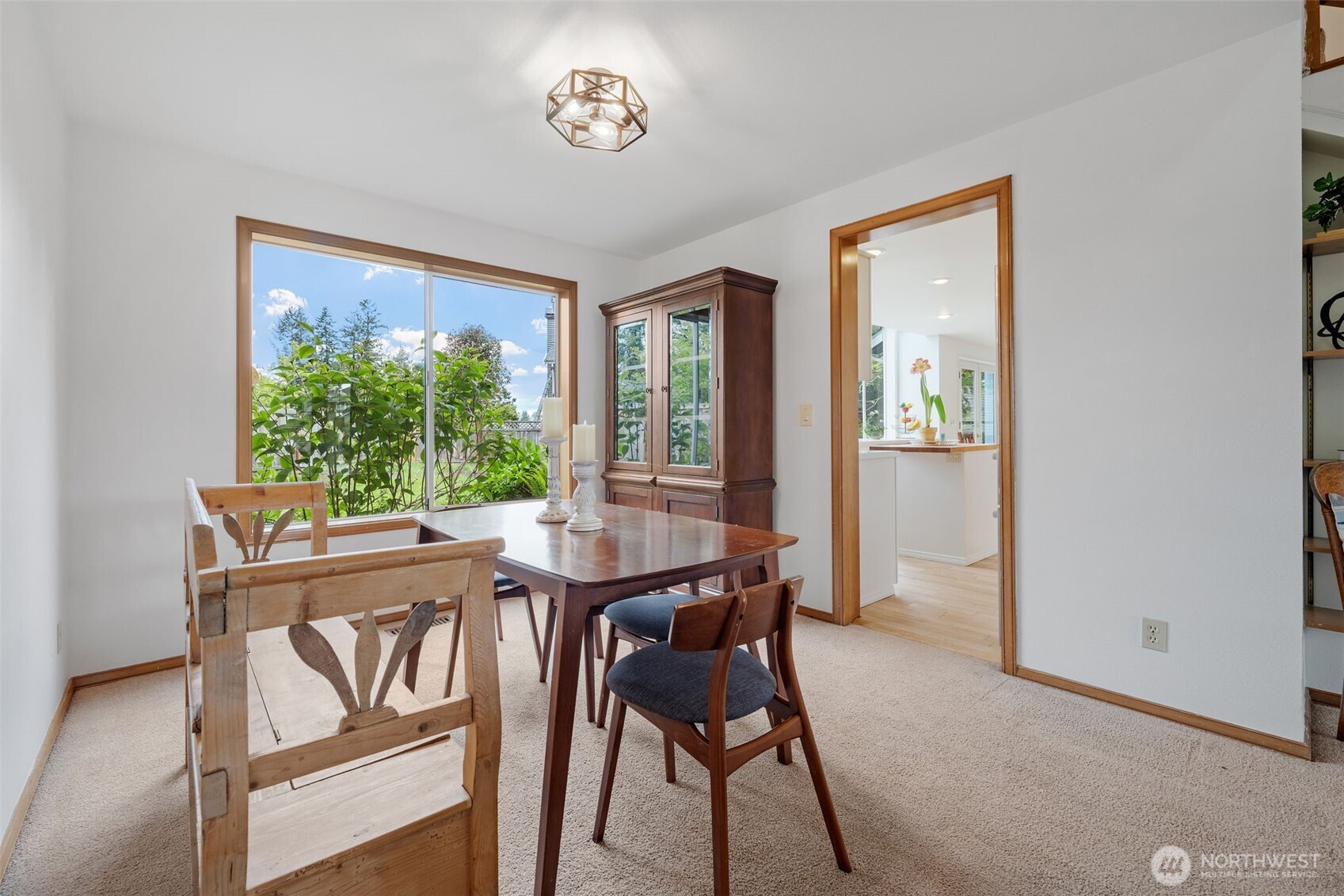 Formal dining room off the kitchen.