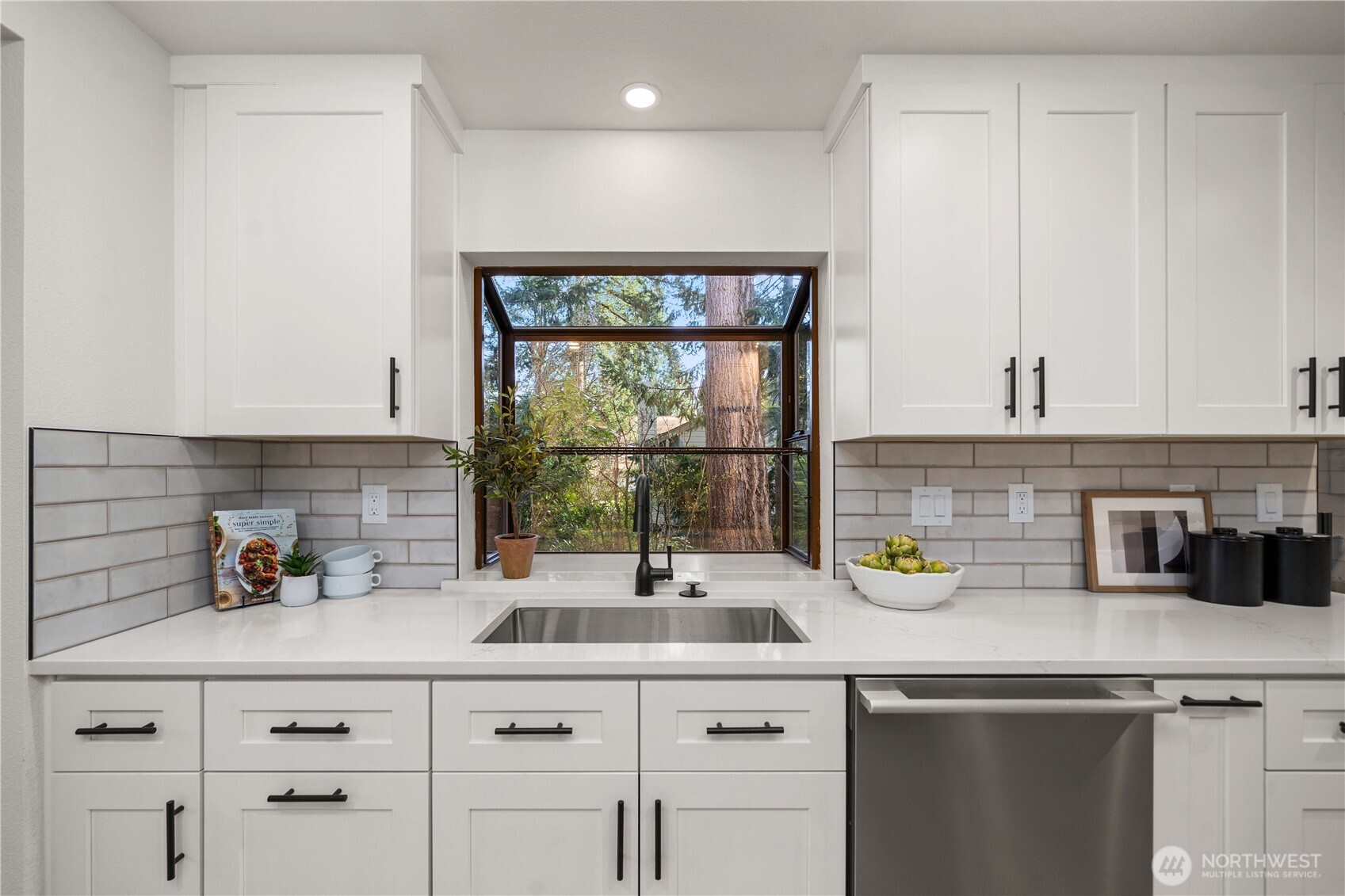 Kitchen with new cabinets