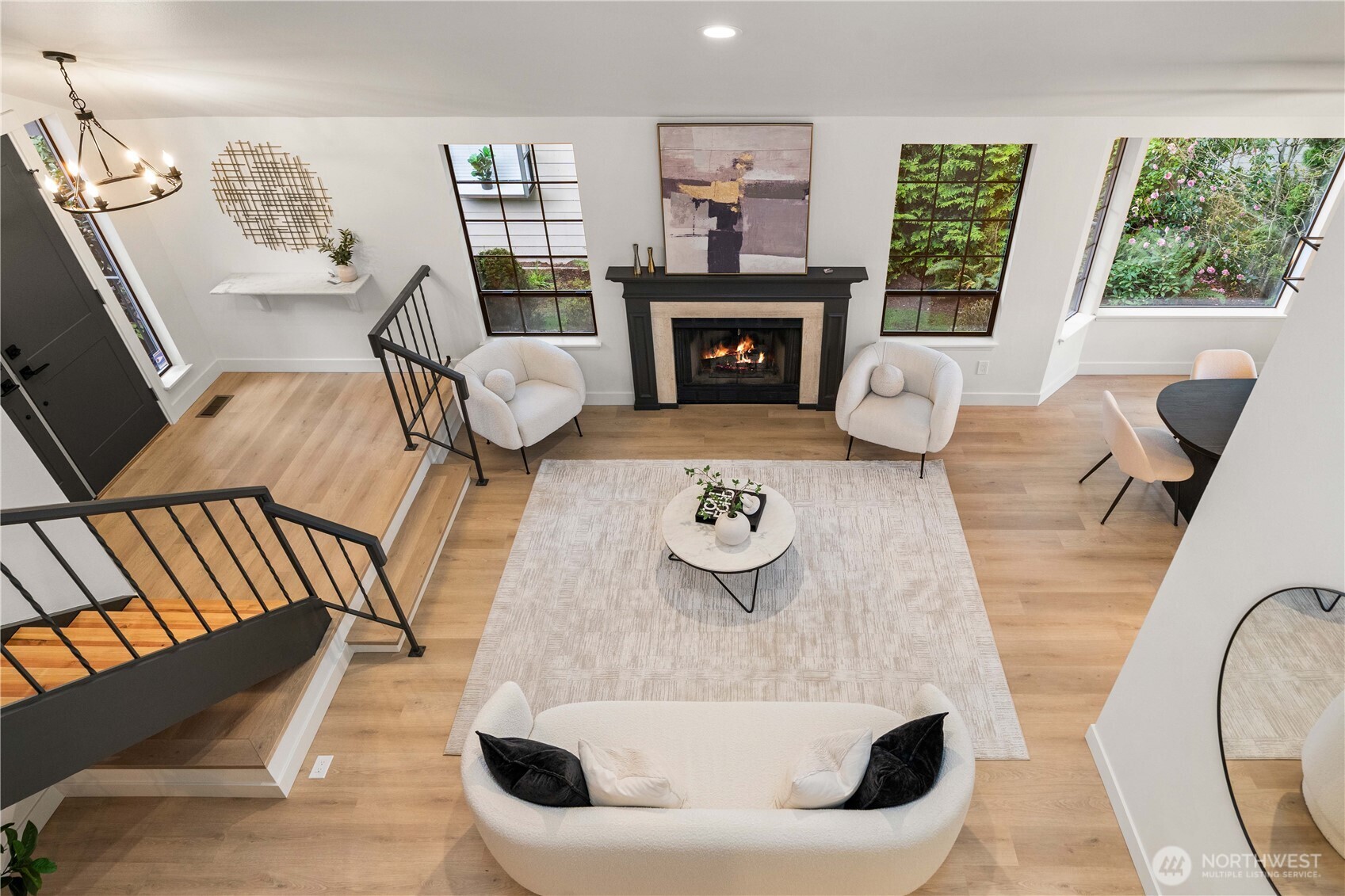 View of living room from upstairs