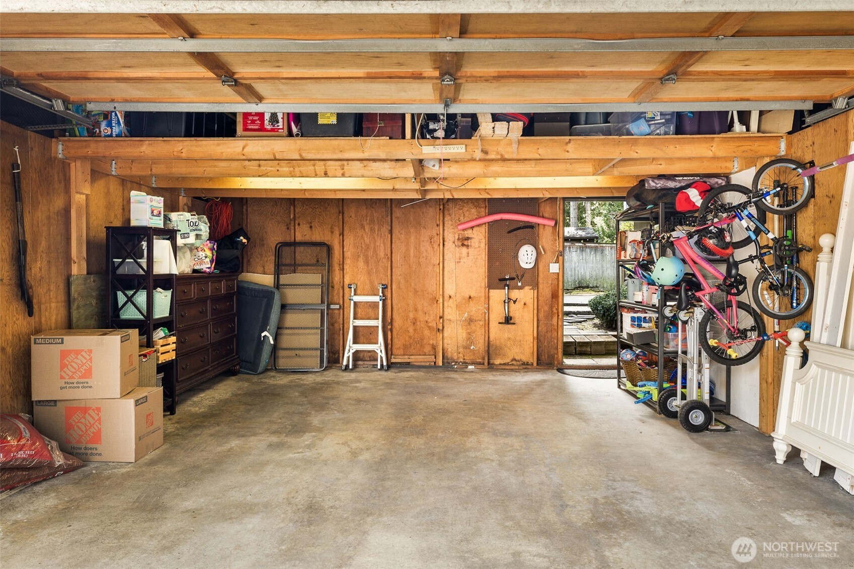 Lots more storage available in the garage.