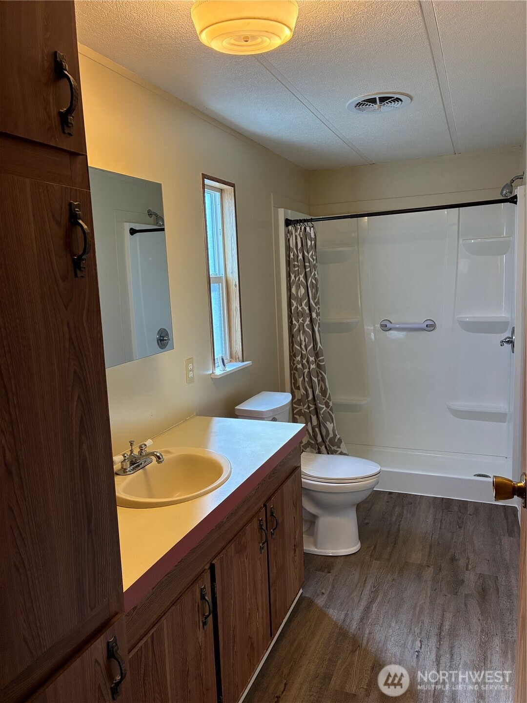Big EZ Access Shower in Primary Bedroom