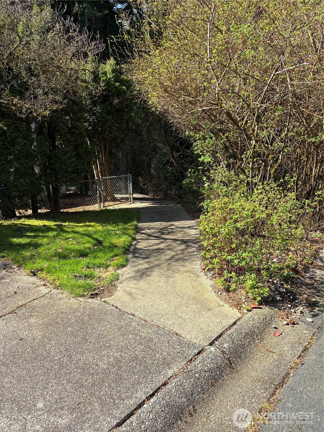 Trailhead of Path that runs along Creek