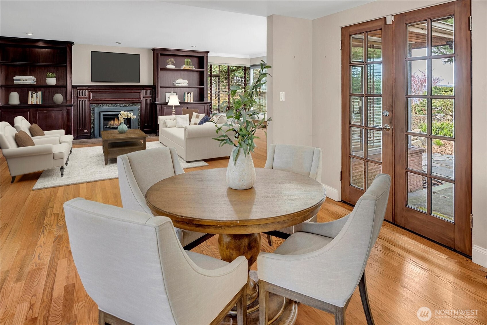 French Doors leading out to back garden area.