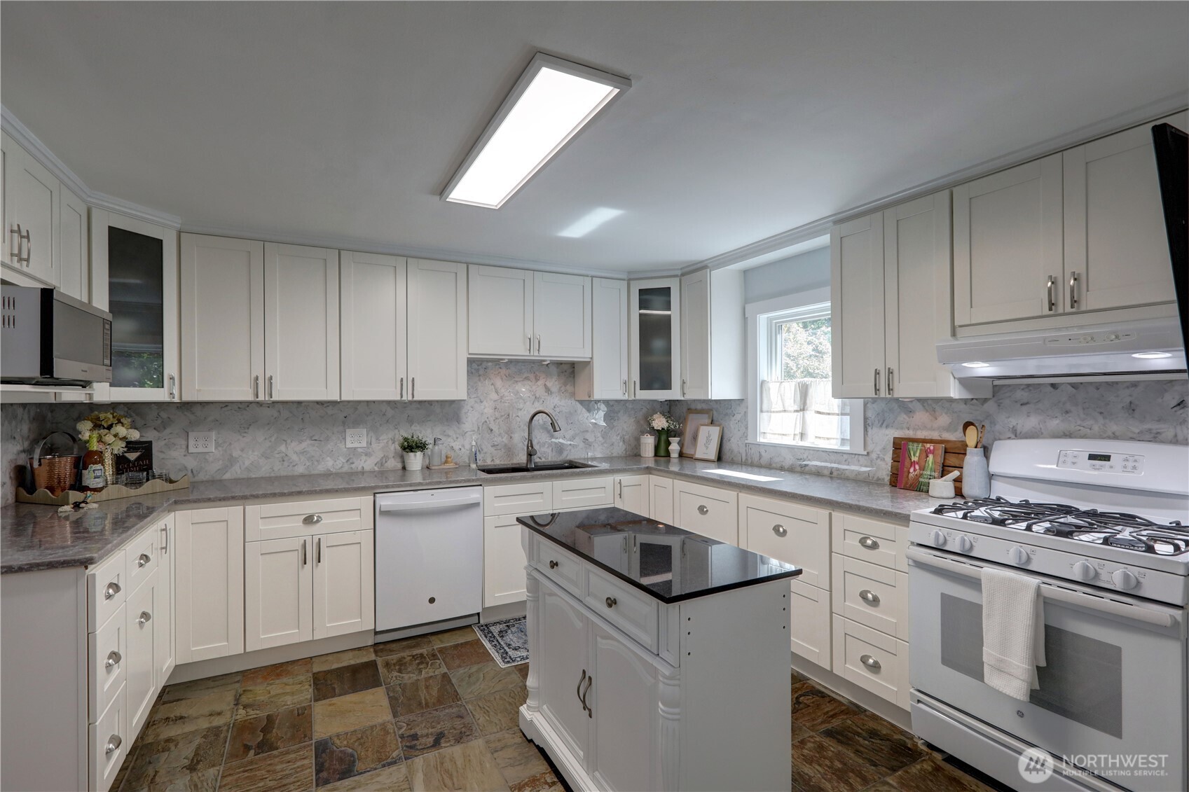 Powder room off kitchen