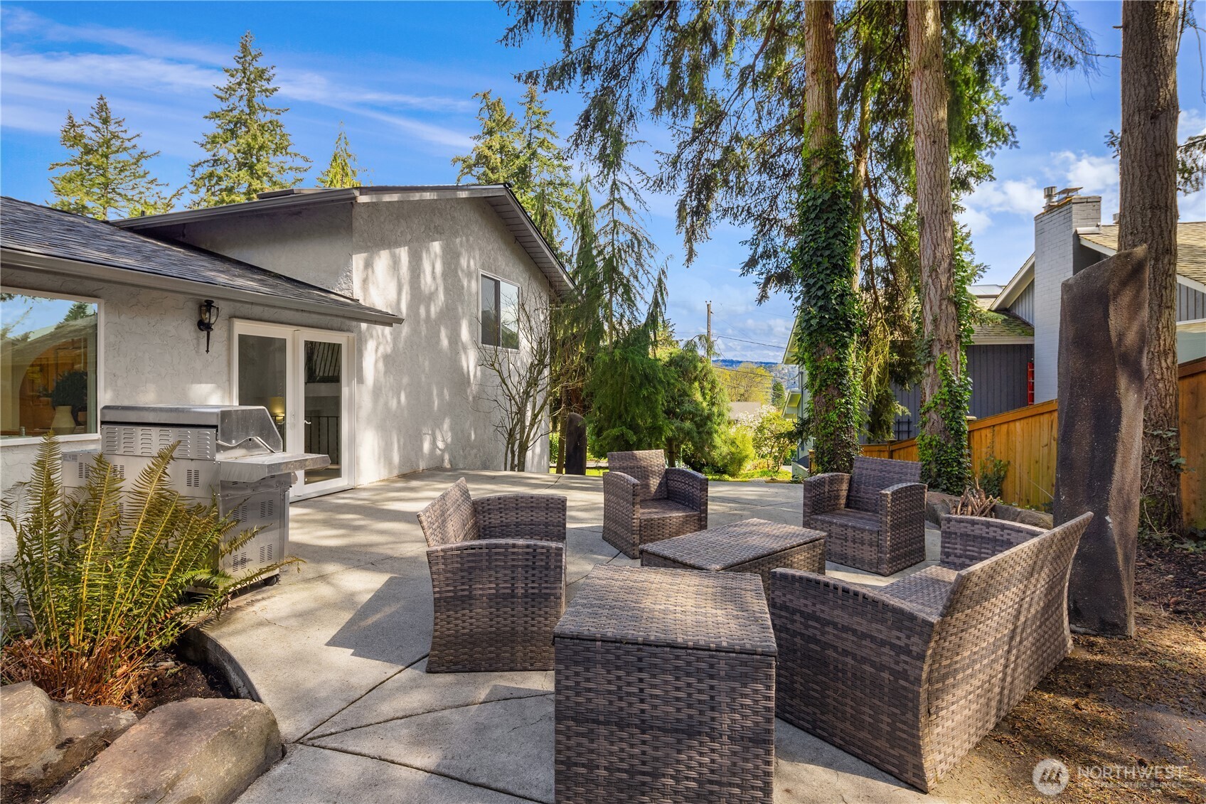 expansive patio