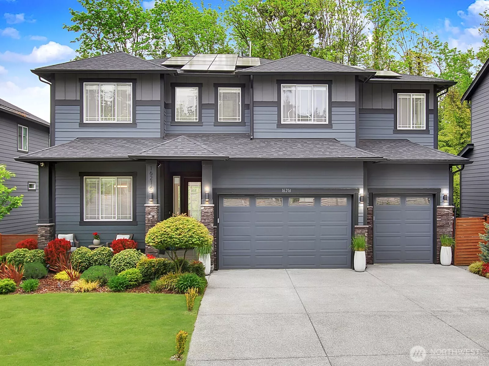 This one checks ALL of the boxes! 2021 Azure NW home. Incredible floorplan with space for everyone and everything! Stunning front and backyard on a large, level 7,499 sqft lot. Rare to find these days with newer construction!