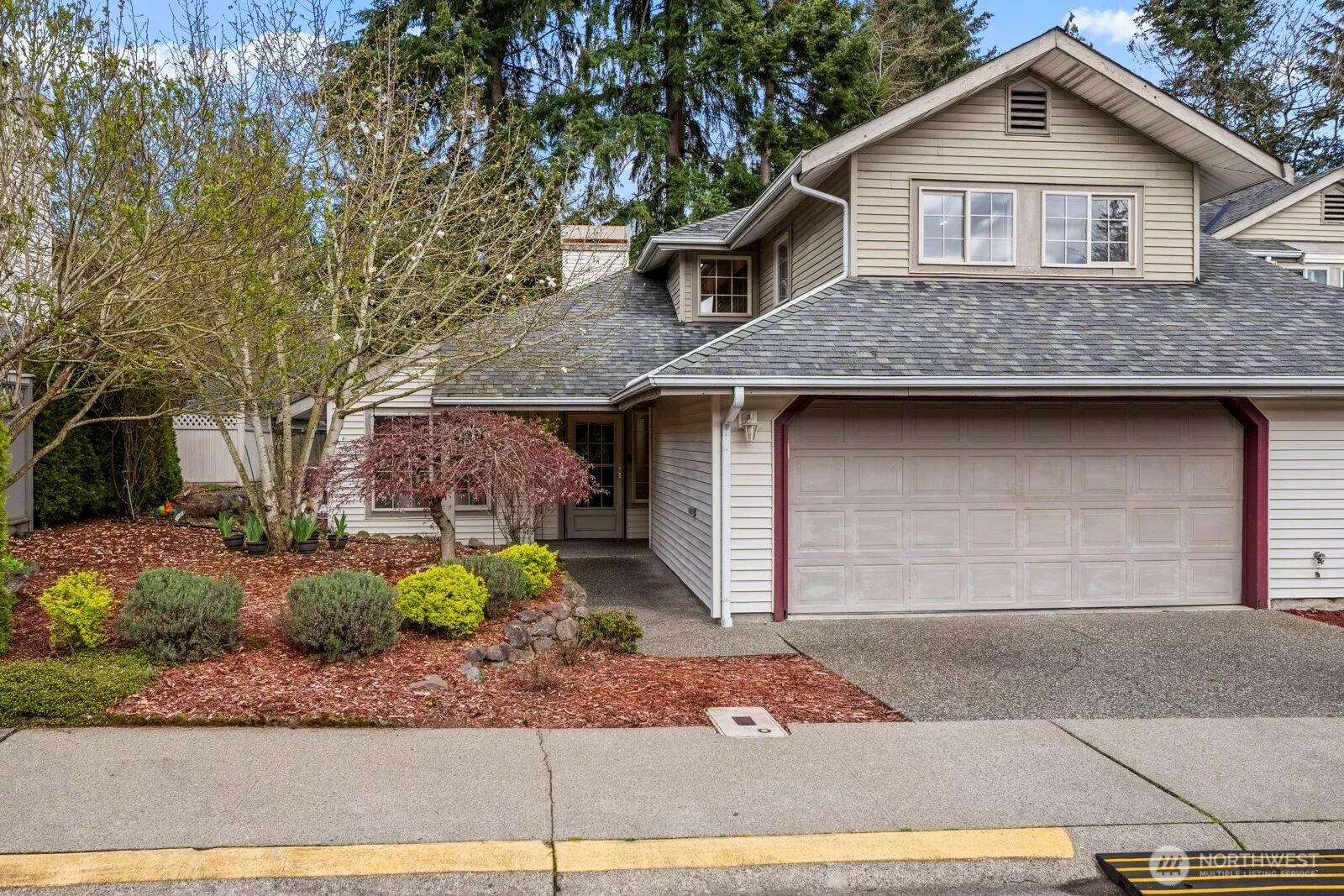 2 car garage and extra parking