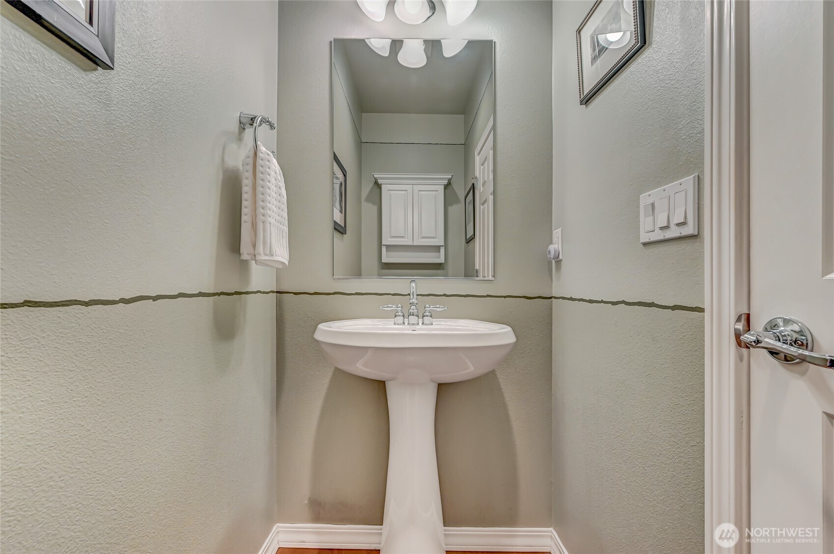 Powder room on the main floor for guests.