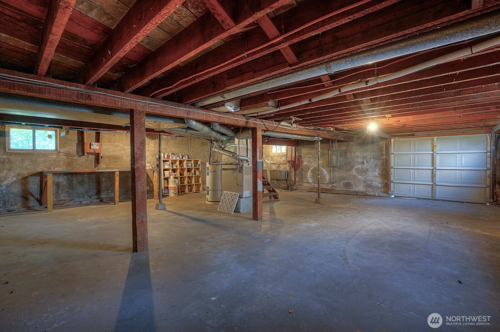 Want to park a million cars?  Well, that would be a stretch, but one could easily pull in a couple of cars.  And even with the garage space, there is still soooo much room for storage or finish the area.