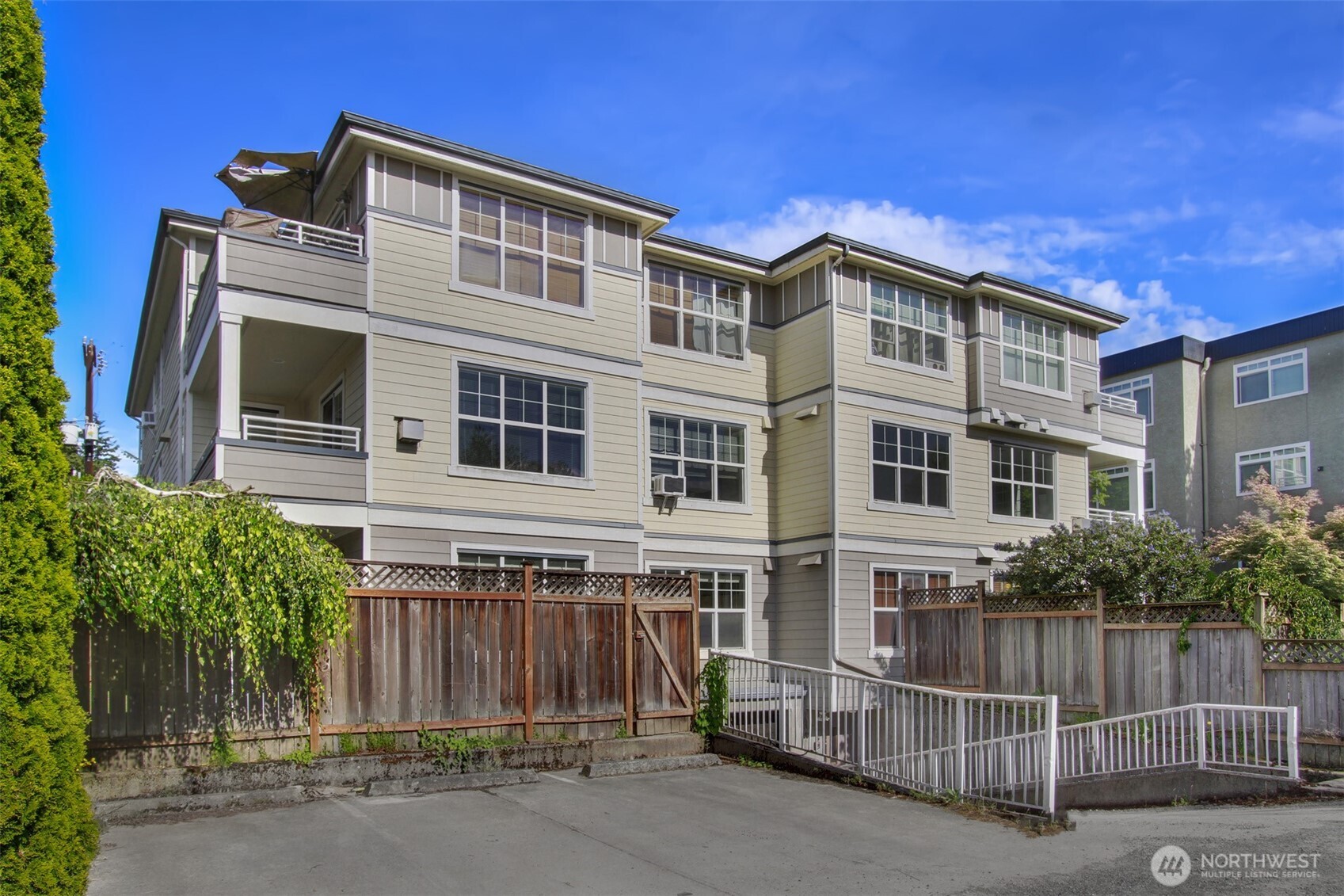 Backside of the condo.