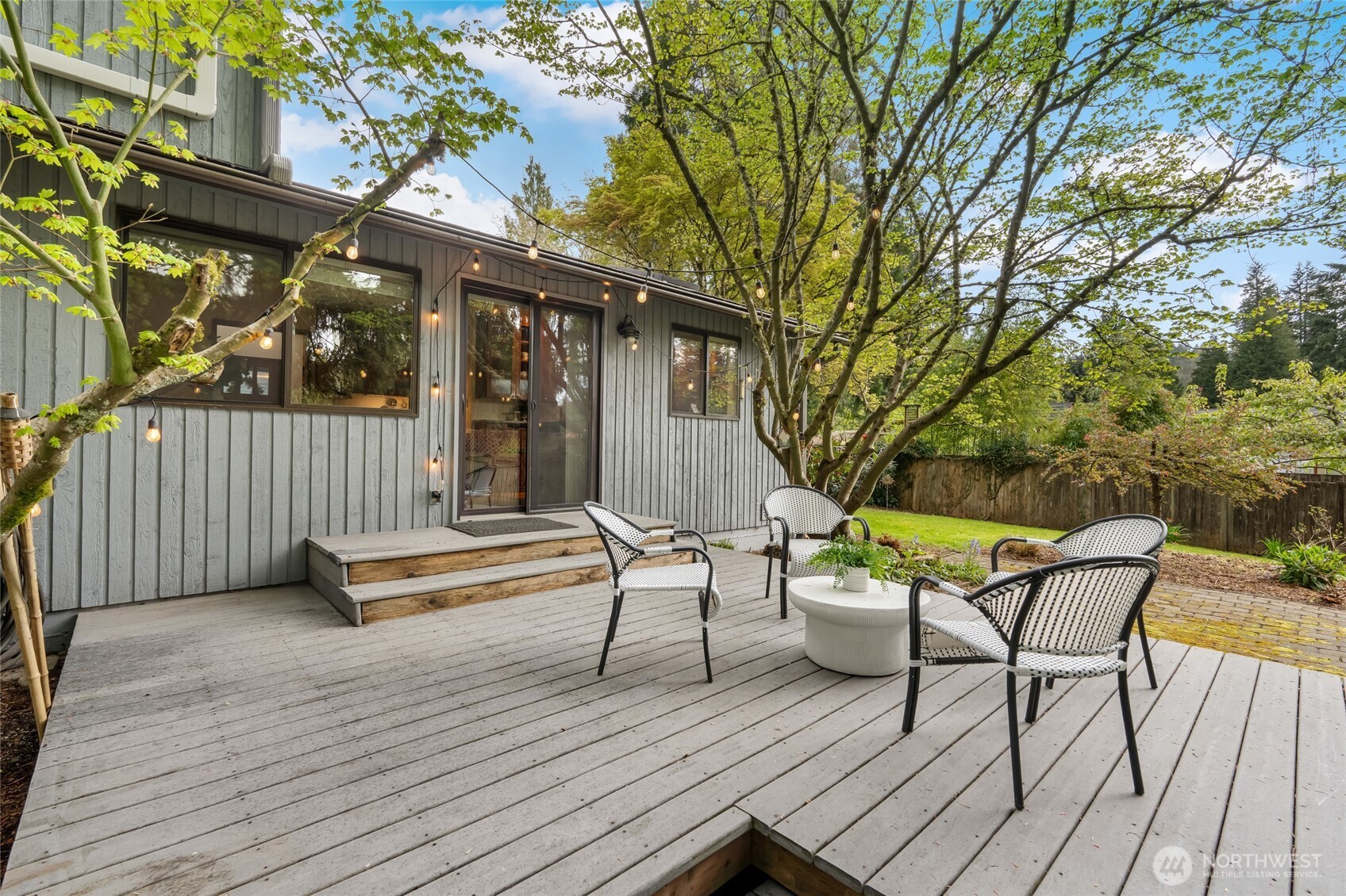 Dining area flows out to this amazing outdoor entertaining space.