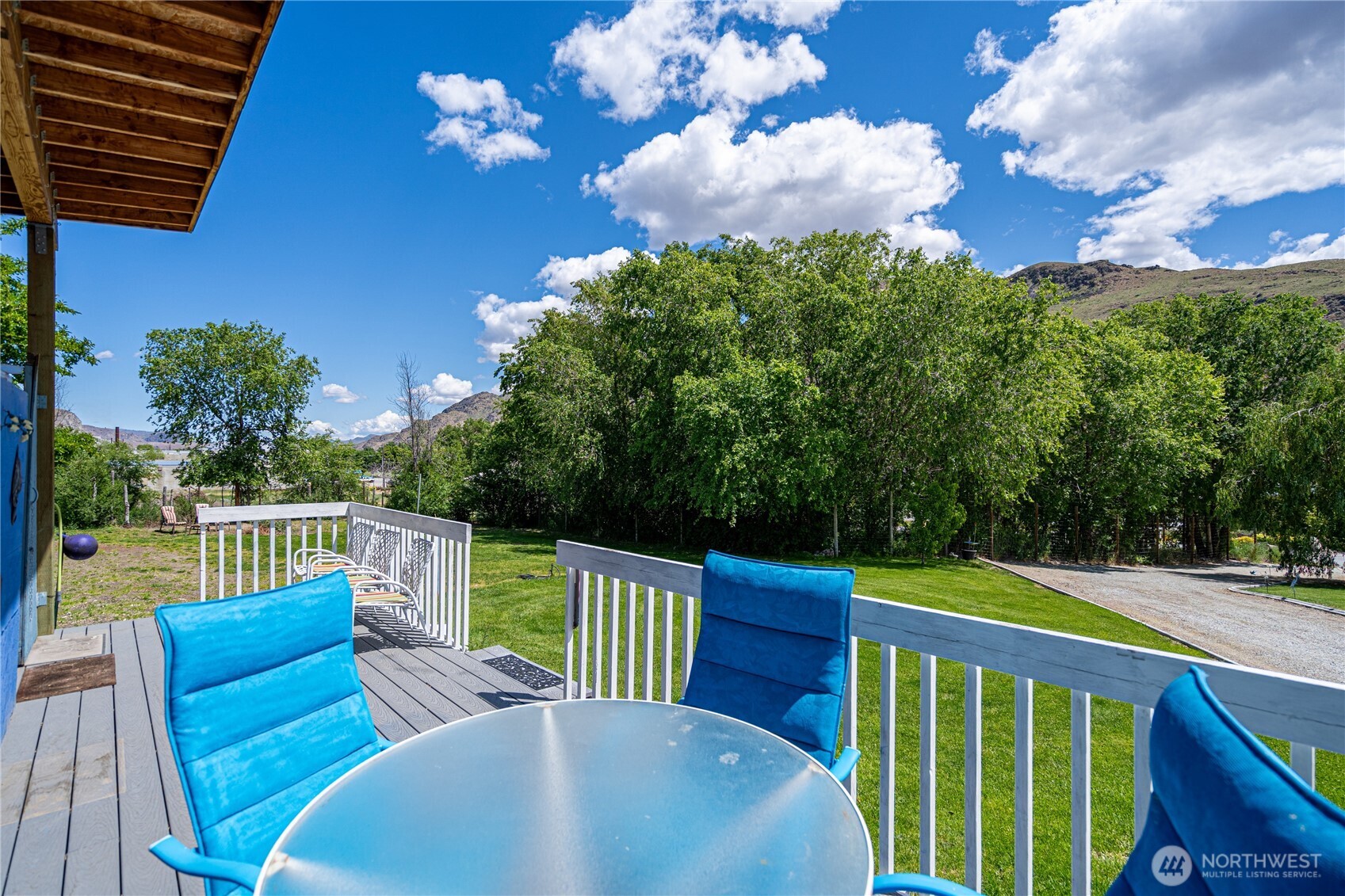 Viewing deck from covered RV pad