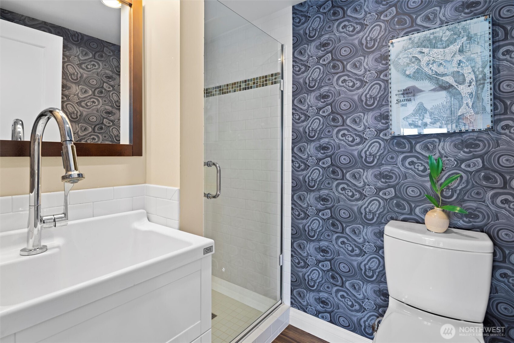 3/4 bathroom on lower level