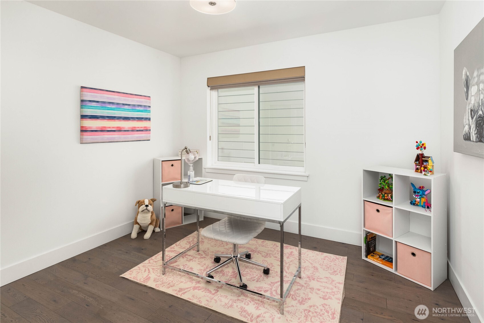 Bedroom four on the second floor offers flexibility for a variety of needs.