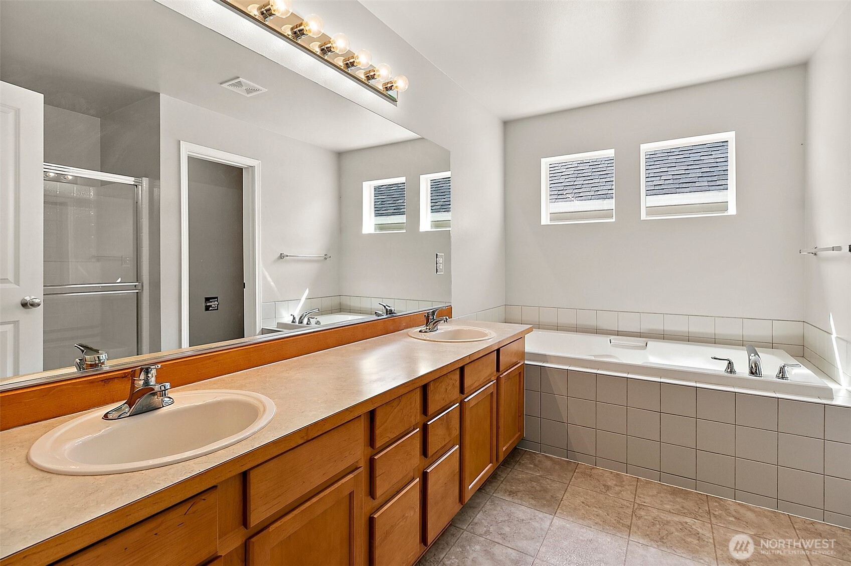 Spacious Primary Bath with dual vanity
