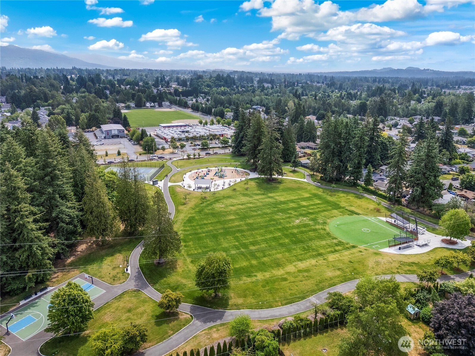 This is the nearby Kiwanis Park that was recently re-finished.