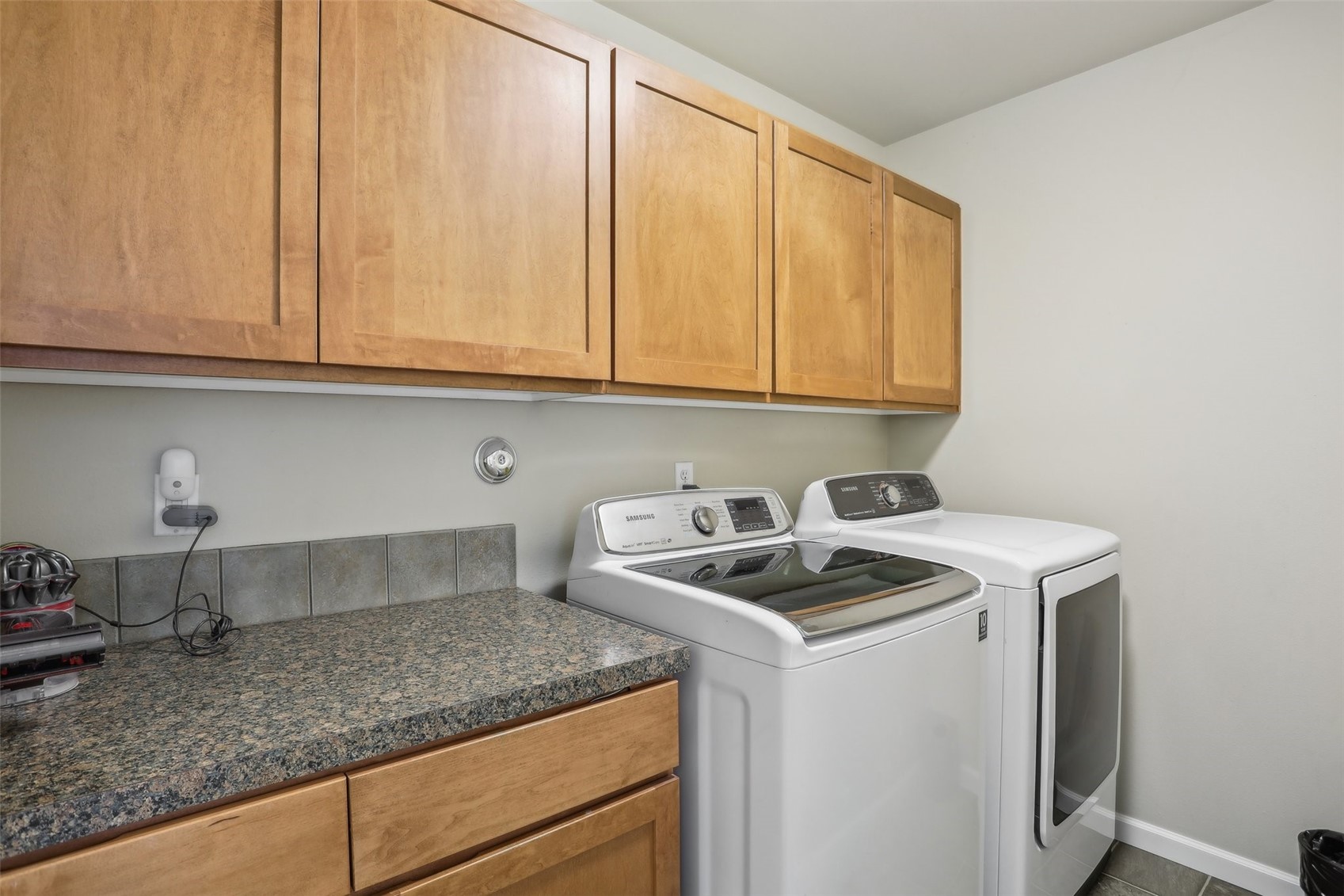 2nd floor utility room with full size washer and dryer