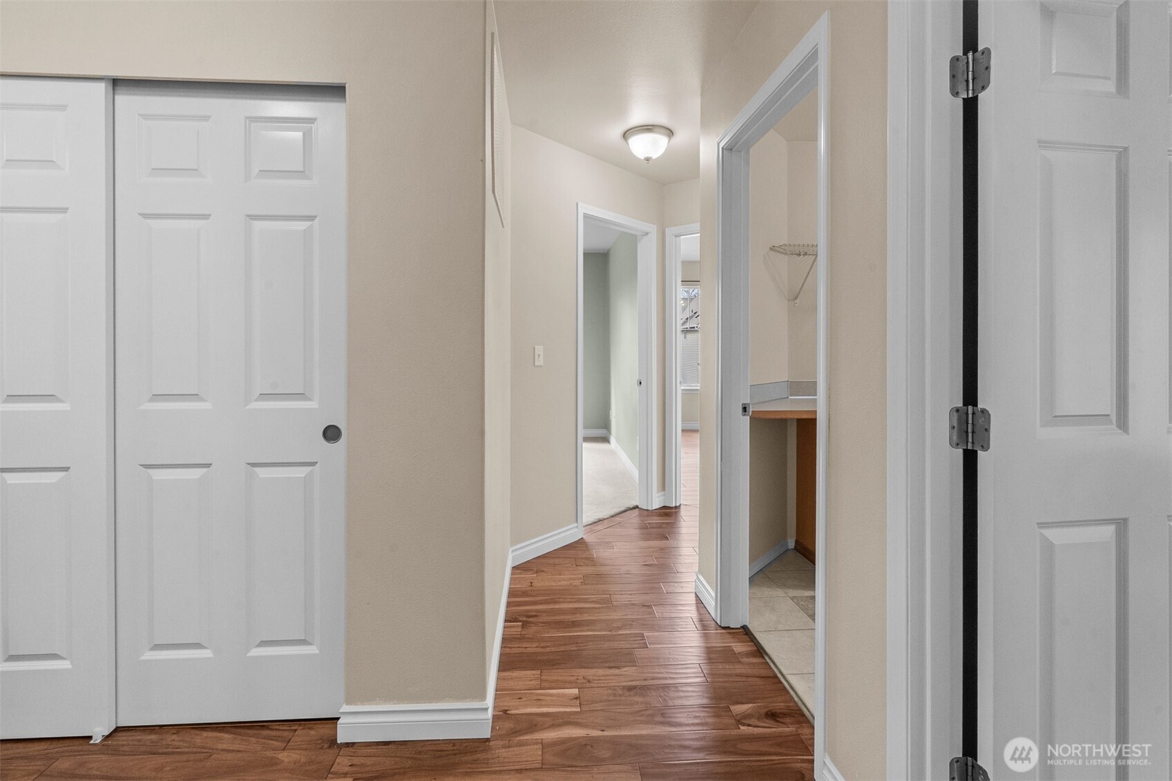 Acacia floors lead you effortlessly from room to room upstairs