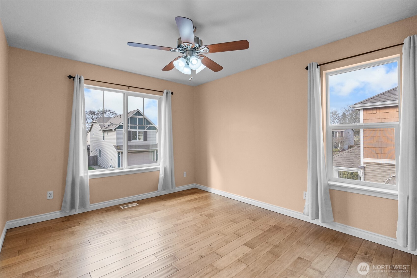 A light-filled fourth bedroom