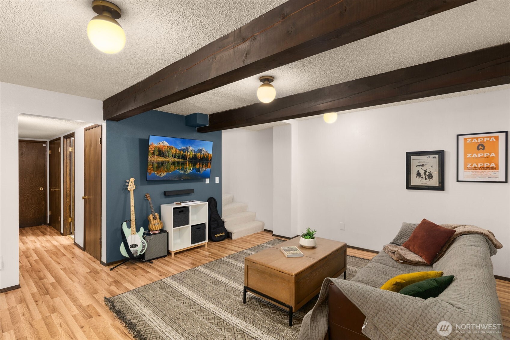Lower level has a versatile bonus room