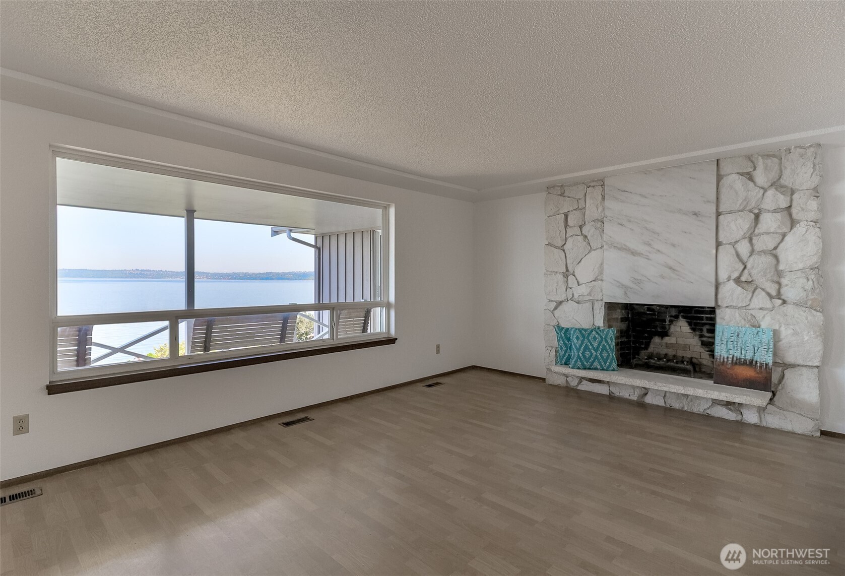 expansive living room with incredible views