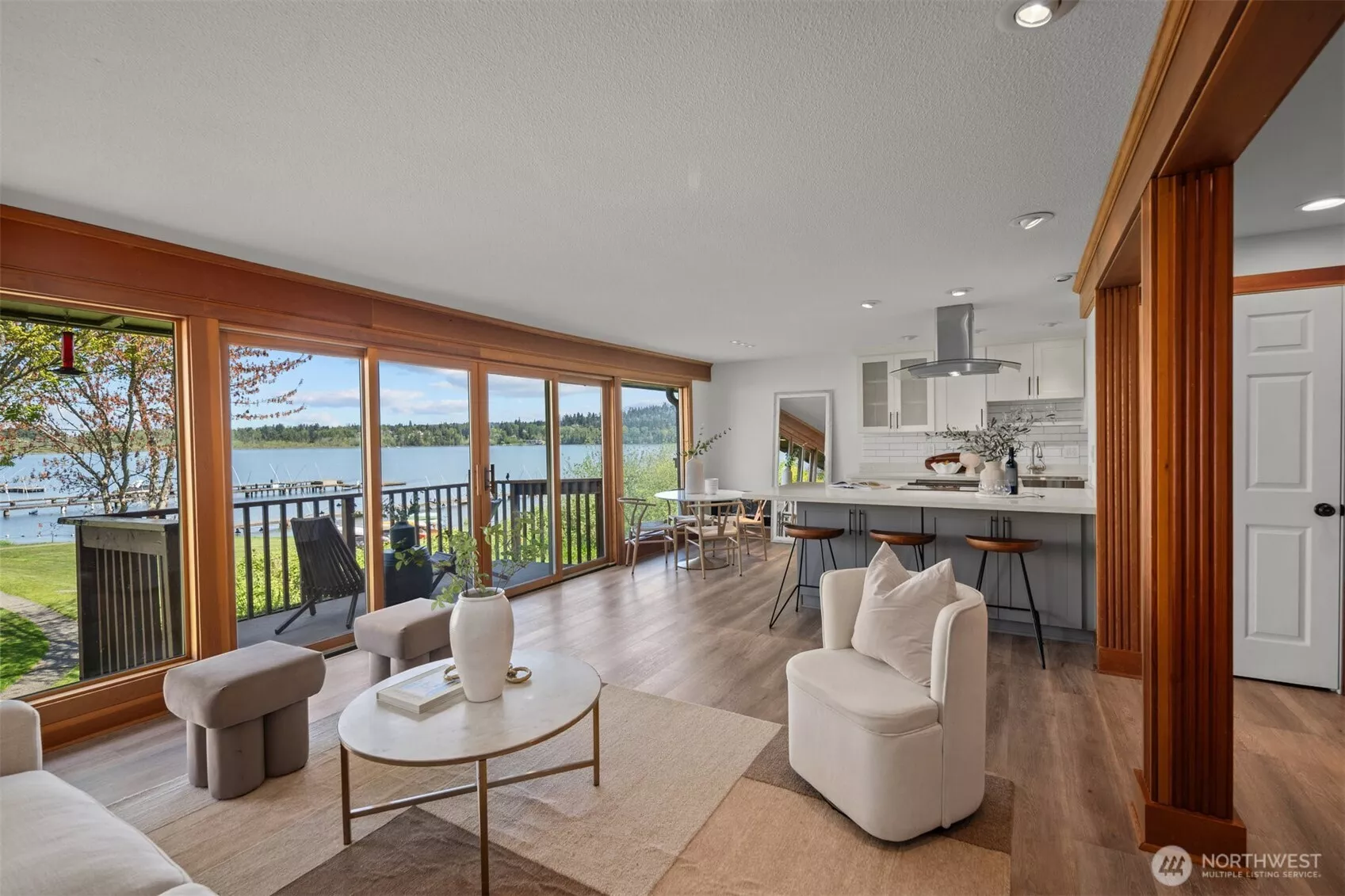 The moment you step through the door, you're greeted by breathtaking lake views and the vibrant rhythm of lake life unfolding right before your eyes!