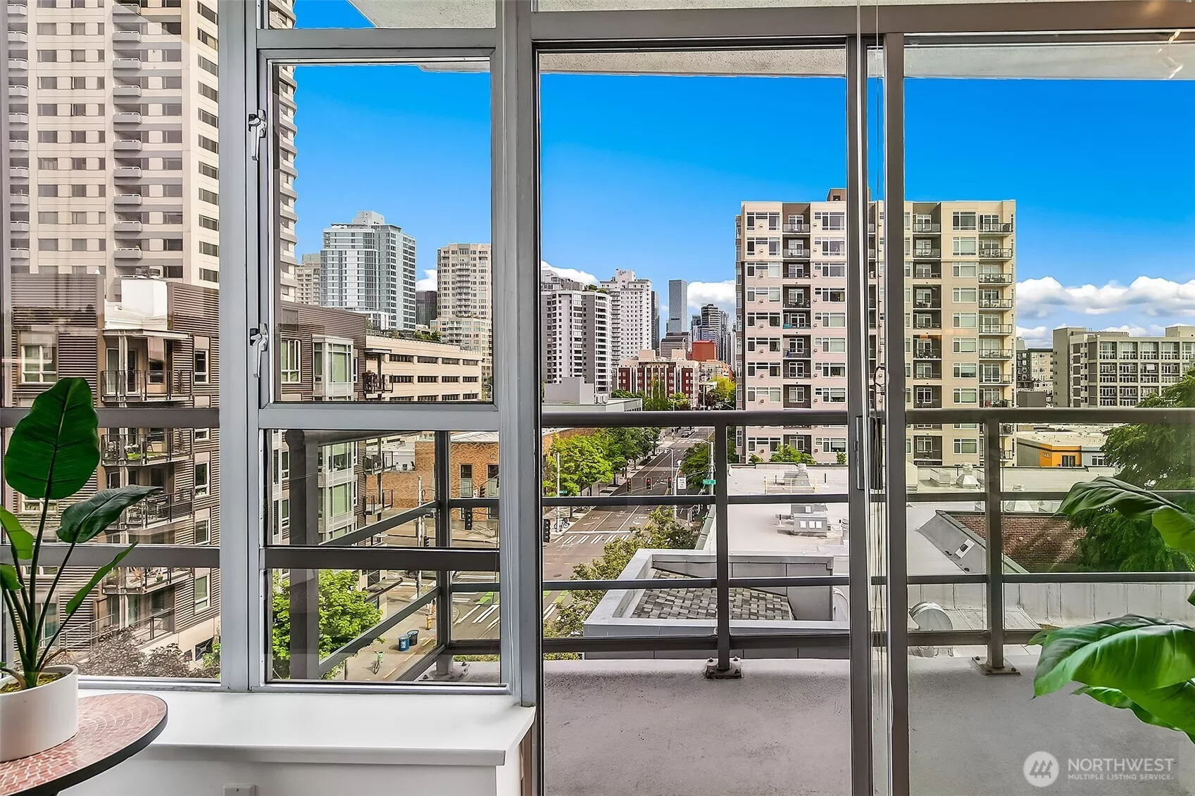 The view down first is open and full of natural light.