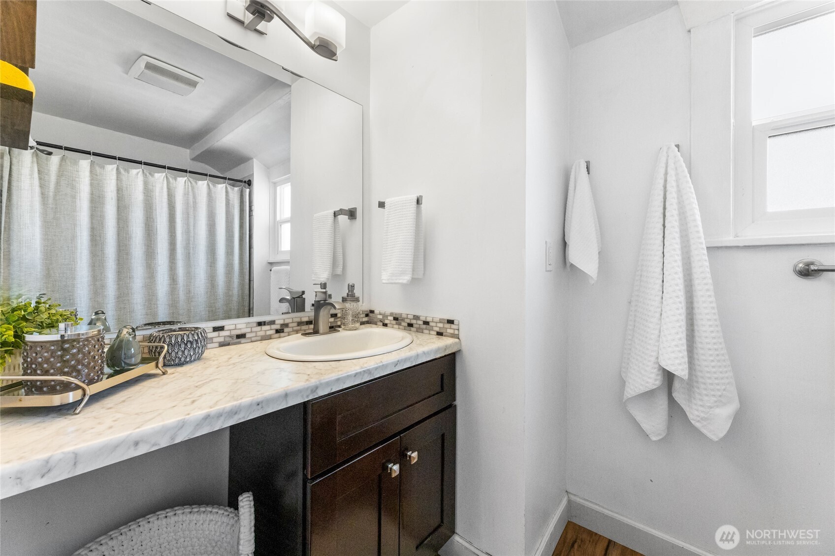Primary bathroom with walk-in shower